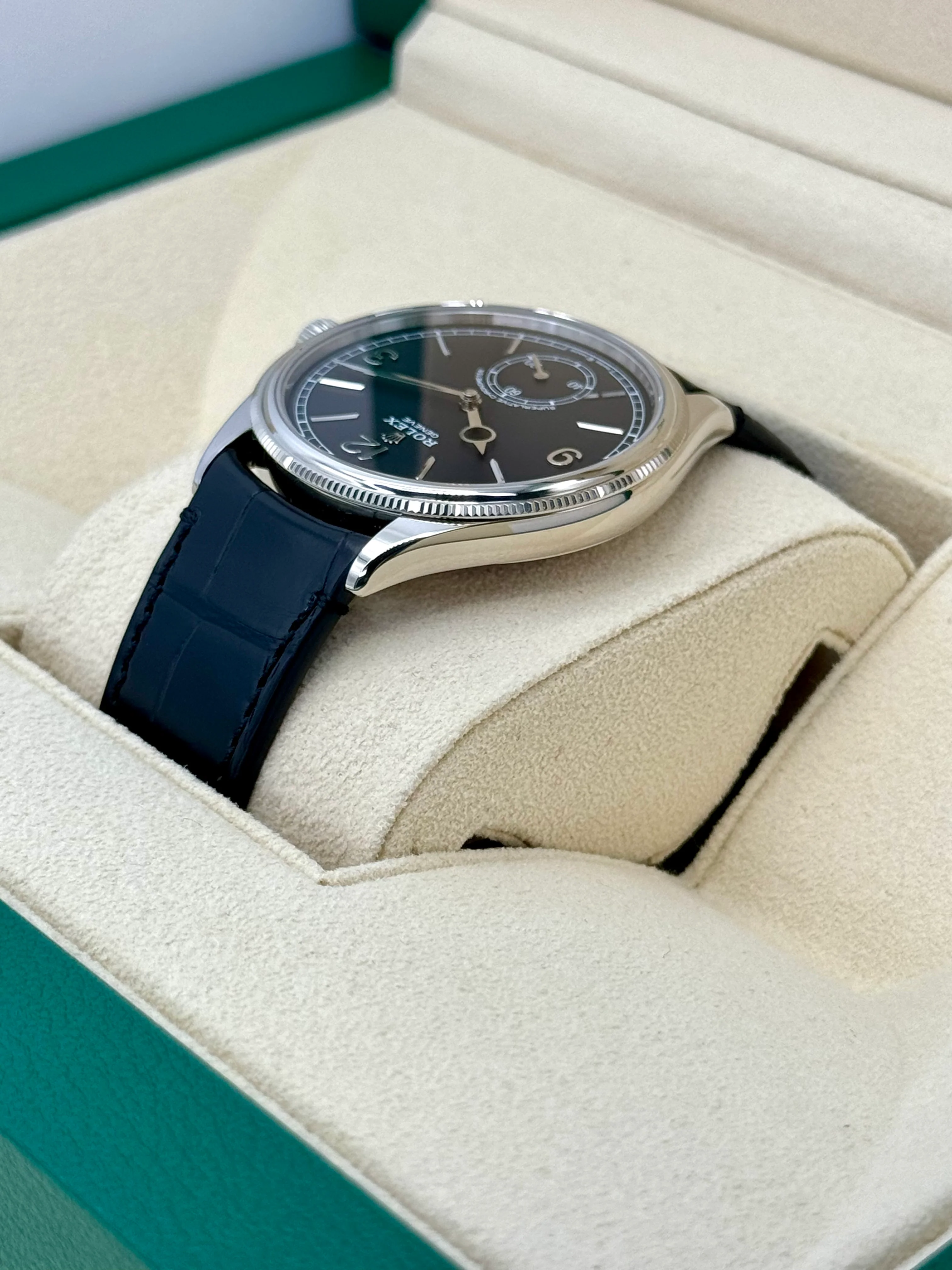 NEW 2024 Rolex 1908 39mm 52509 18k White Gold Black Dial - Image 7