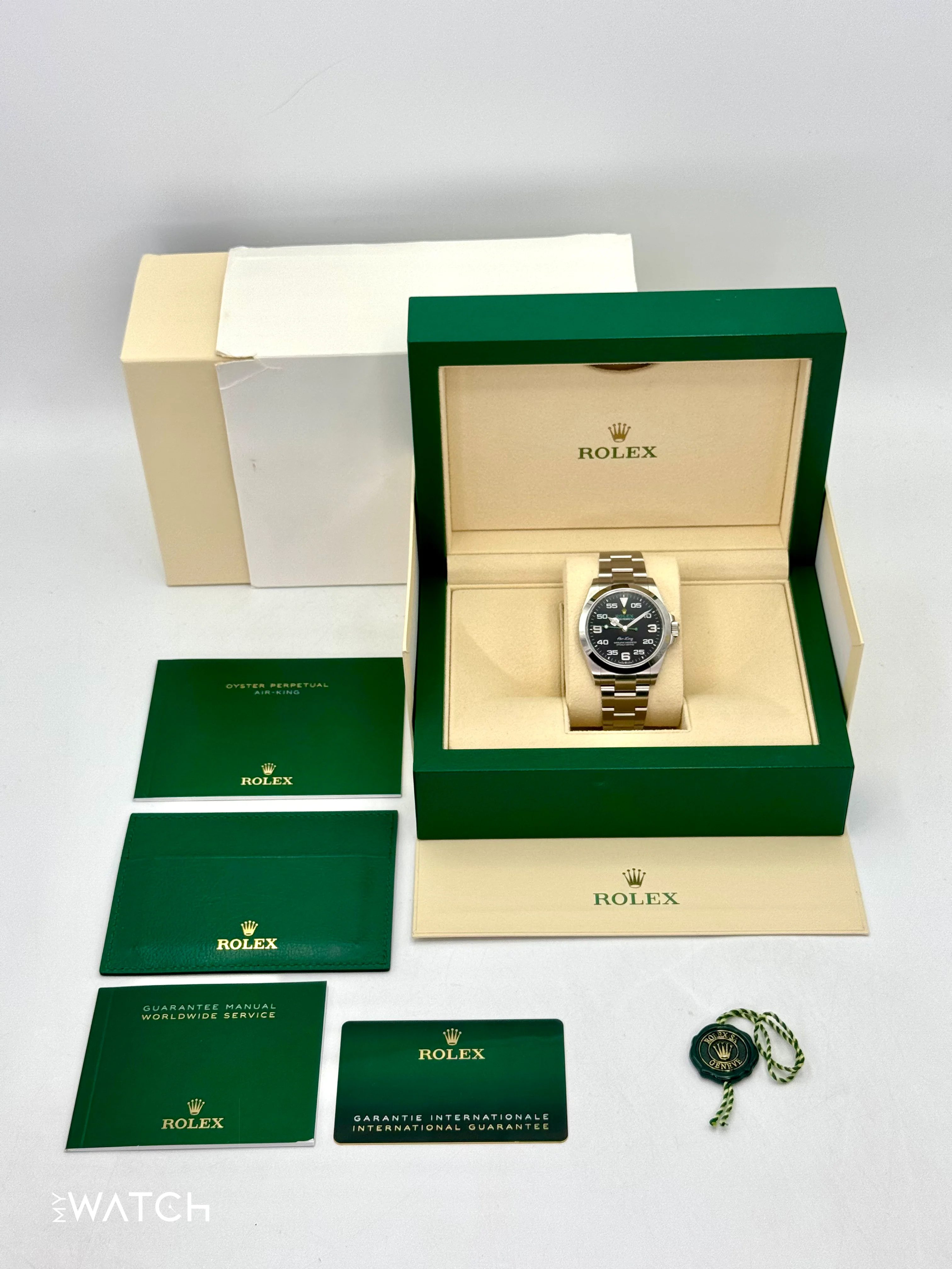 NEW 2024 Rolex Air-King 40mm 126900 Stainless Steel Black Dial - Image 10