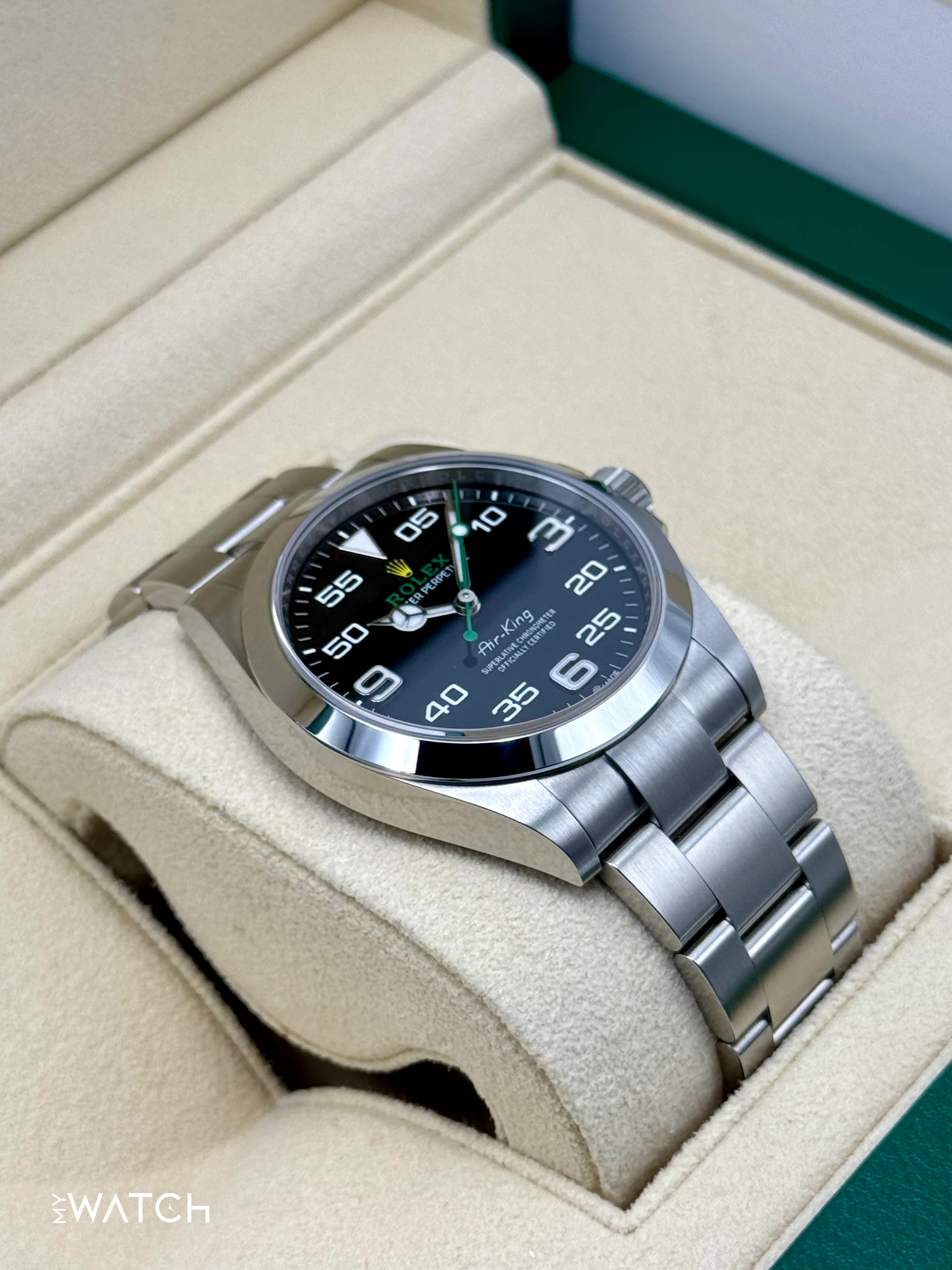 NEW 2024 Rolex Air-King 40mm 126900 Stainless Steel Black Dial - Image 6