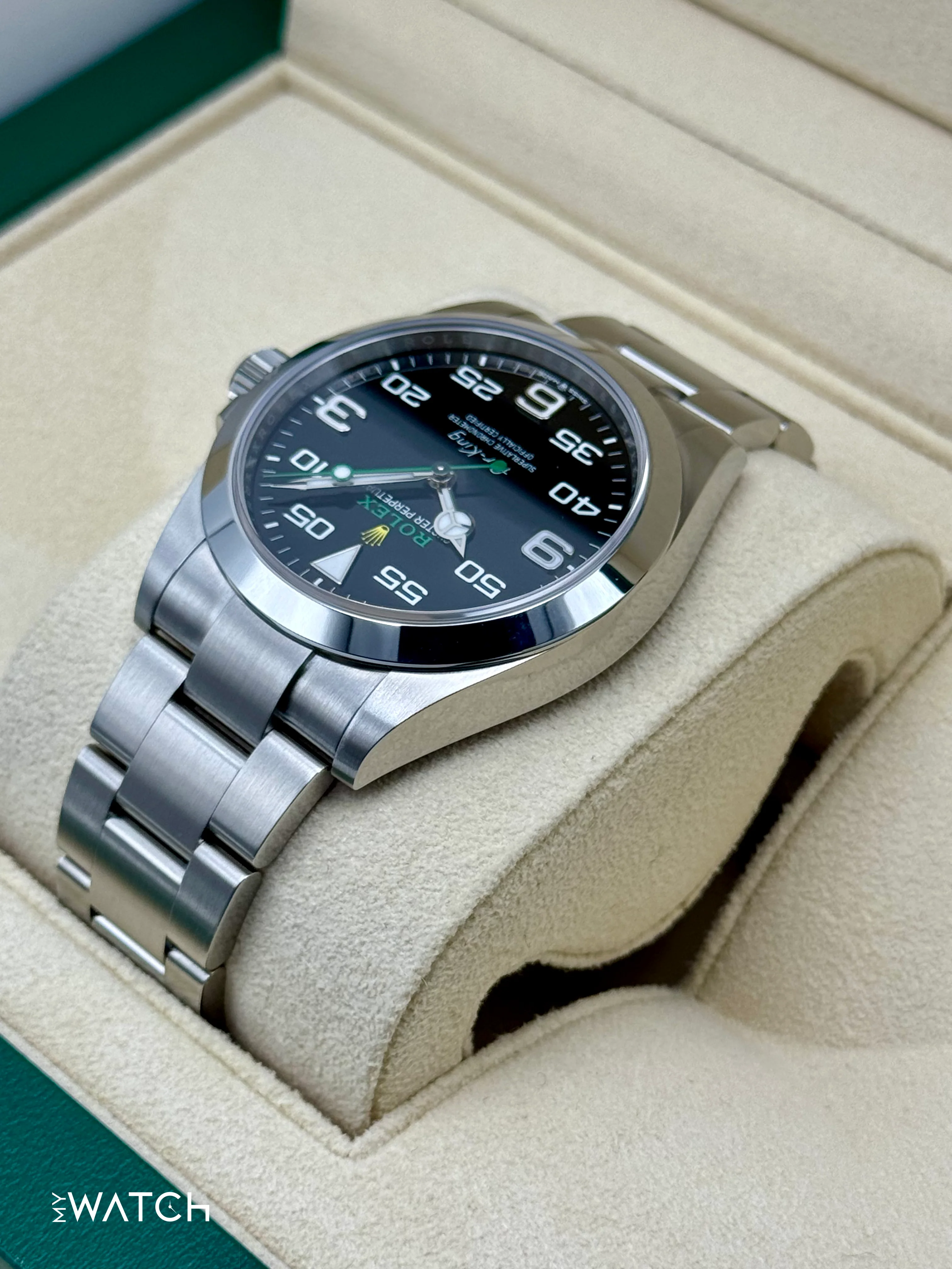 NEW 2024 Rolex Air-King 40mm 126900 Stainless Steel Black Dial - Image 7