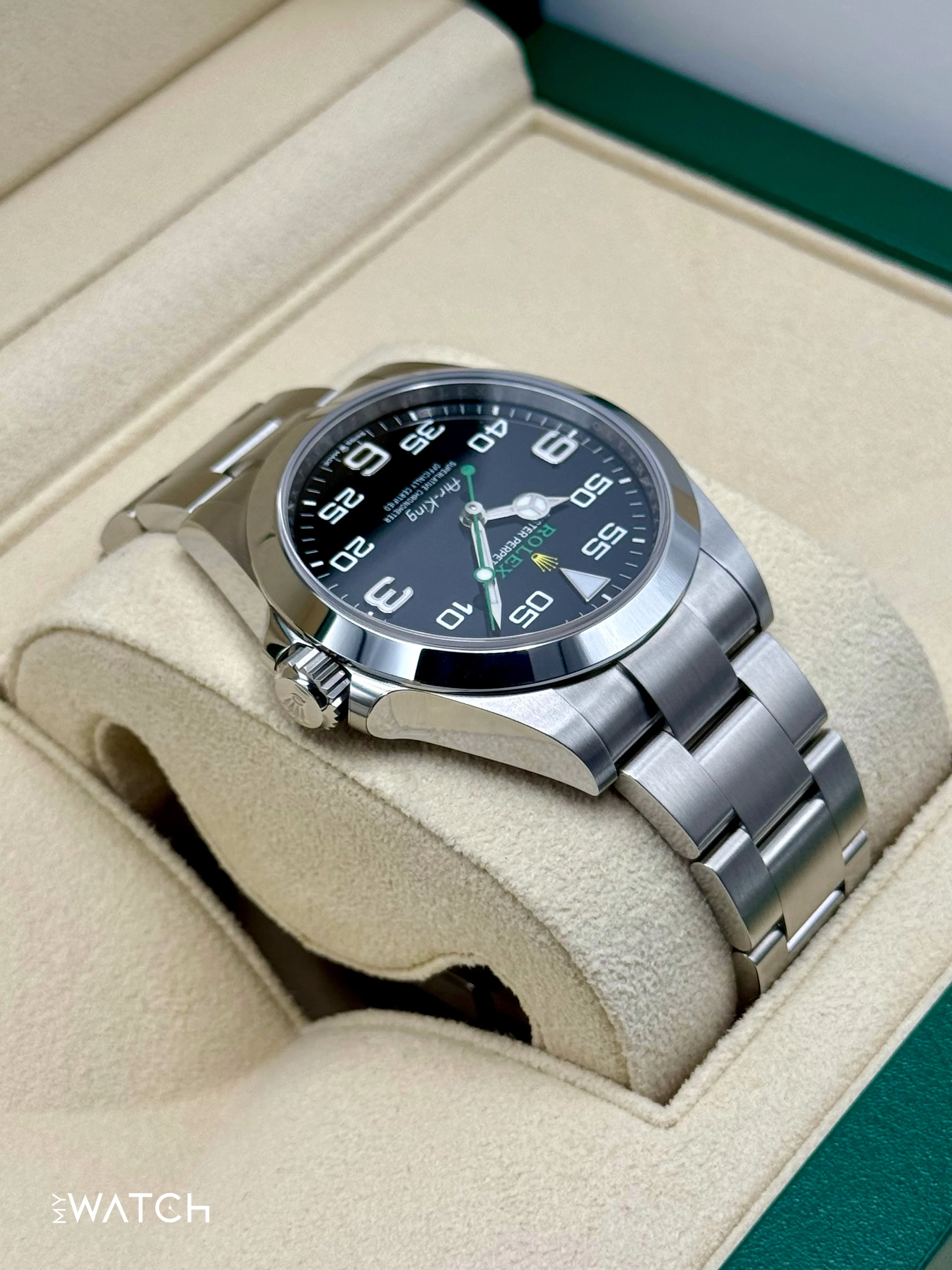 NEW 2024 Rolex Air-King 40mm 126900 Stainless Steel Black Dial - Image 8