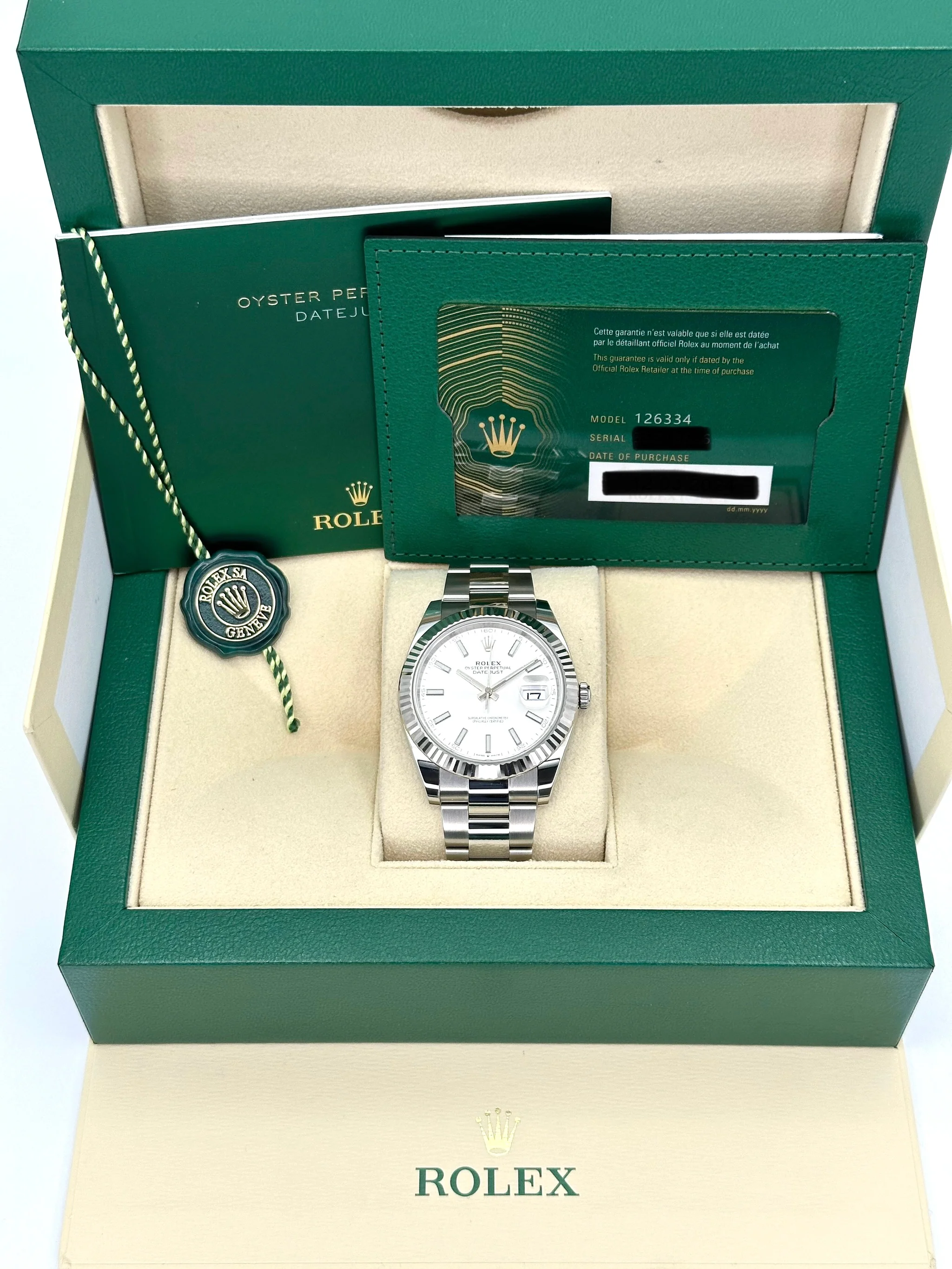 NEW 2024 Rolex Datejust 41mm 126334 Stainless Steel Oyster Silver Dial - Image 7