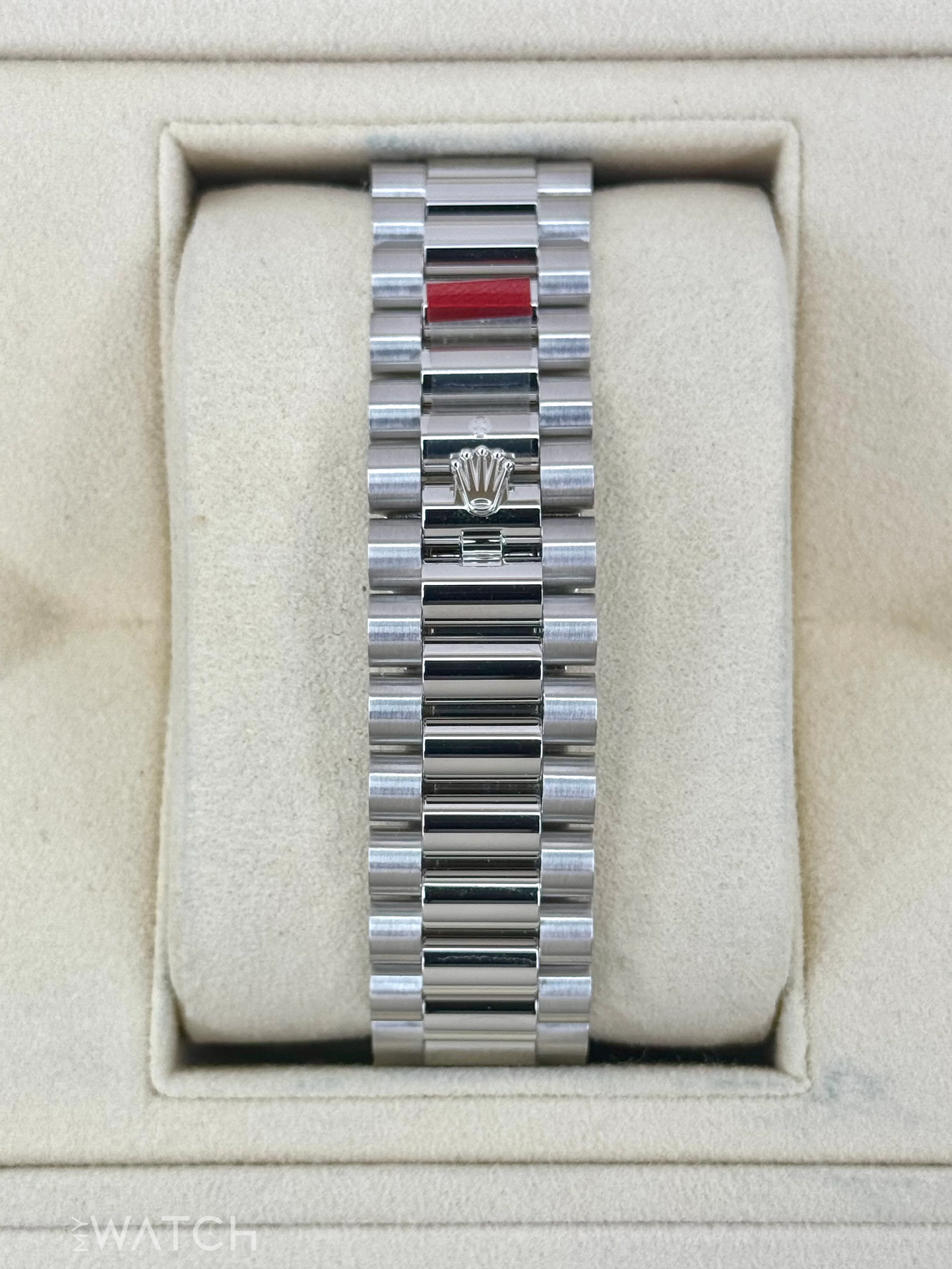 NEW 2024 Rolex Day-Date 40mm 228206 Platinum Blue Motif Dial - Image 2