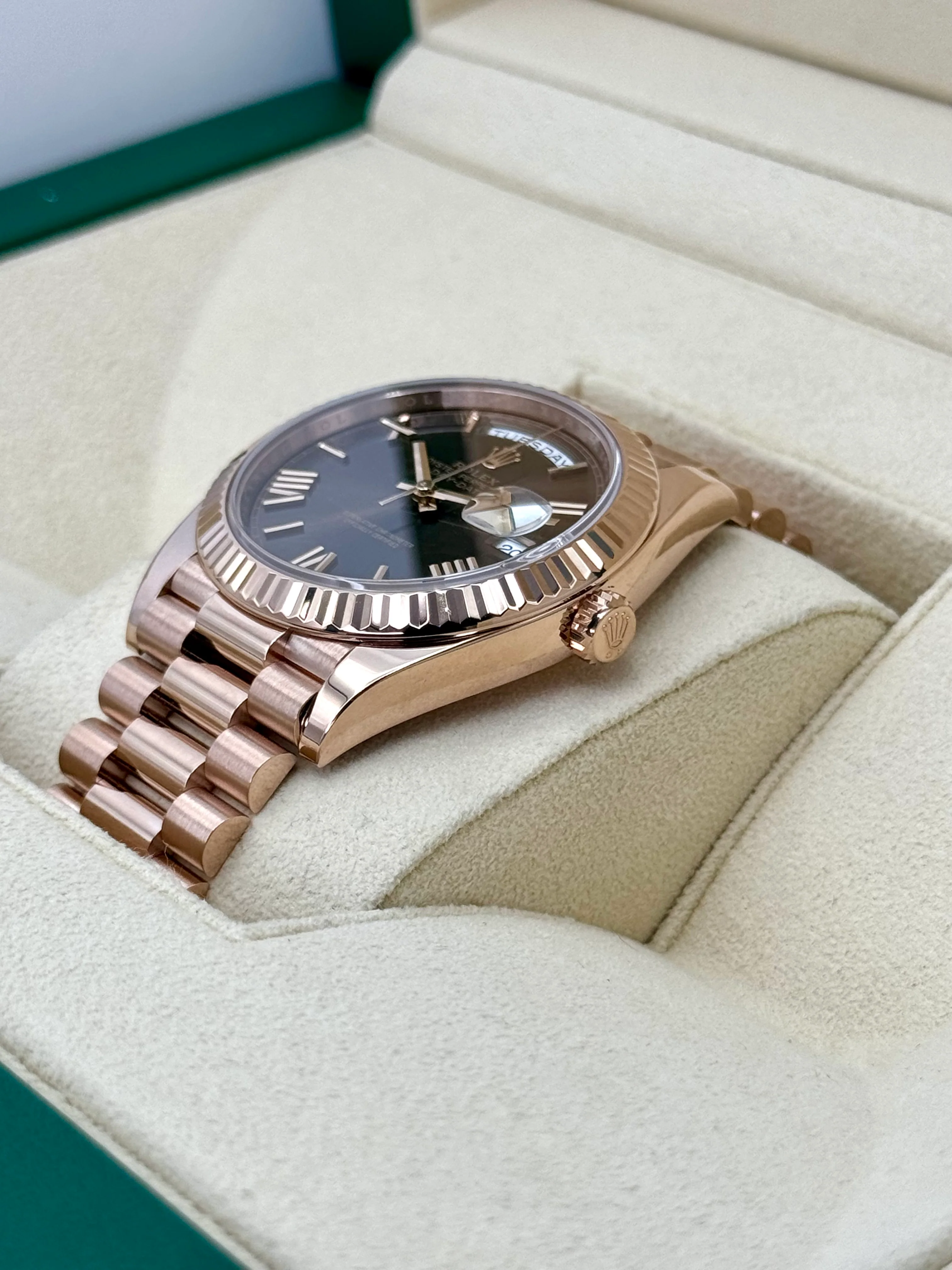 2024 Rolex Day-Date 40mm 228235 Rose Gold Chocolate Dial - Image 5