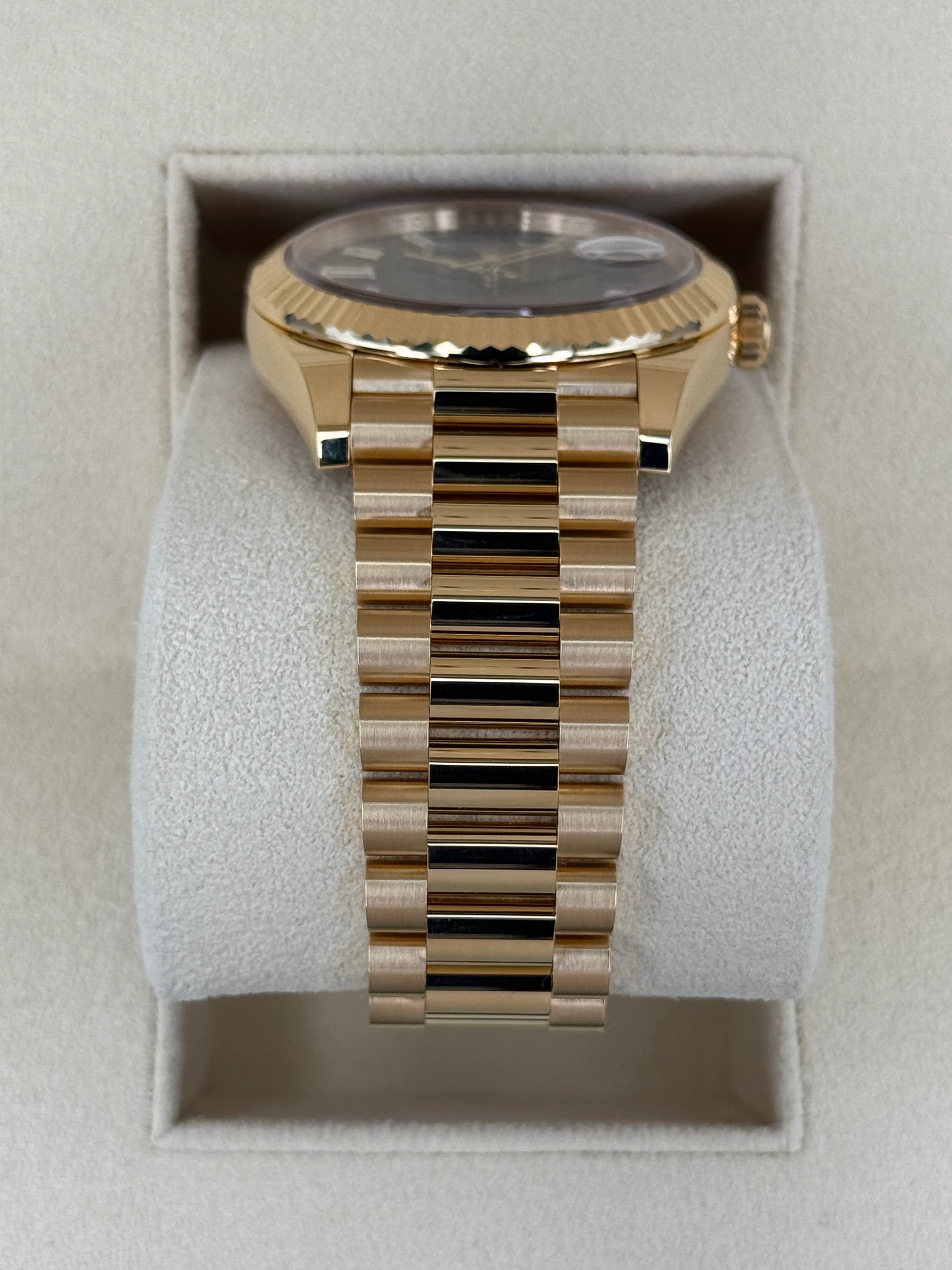 NEW 2025 Rolex Day-Date 40mm 228238 Black Diamond Baguette Dial - Image 3