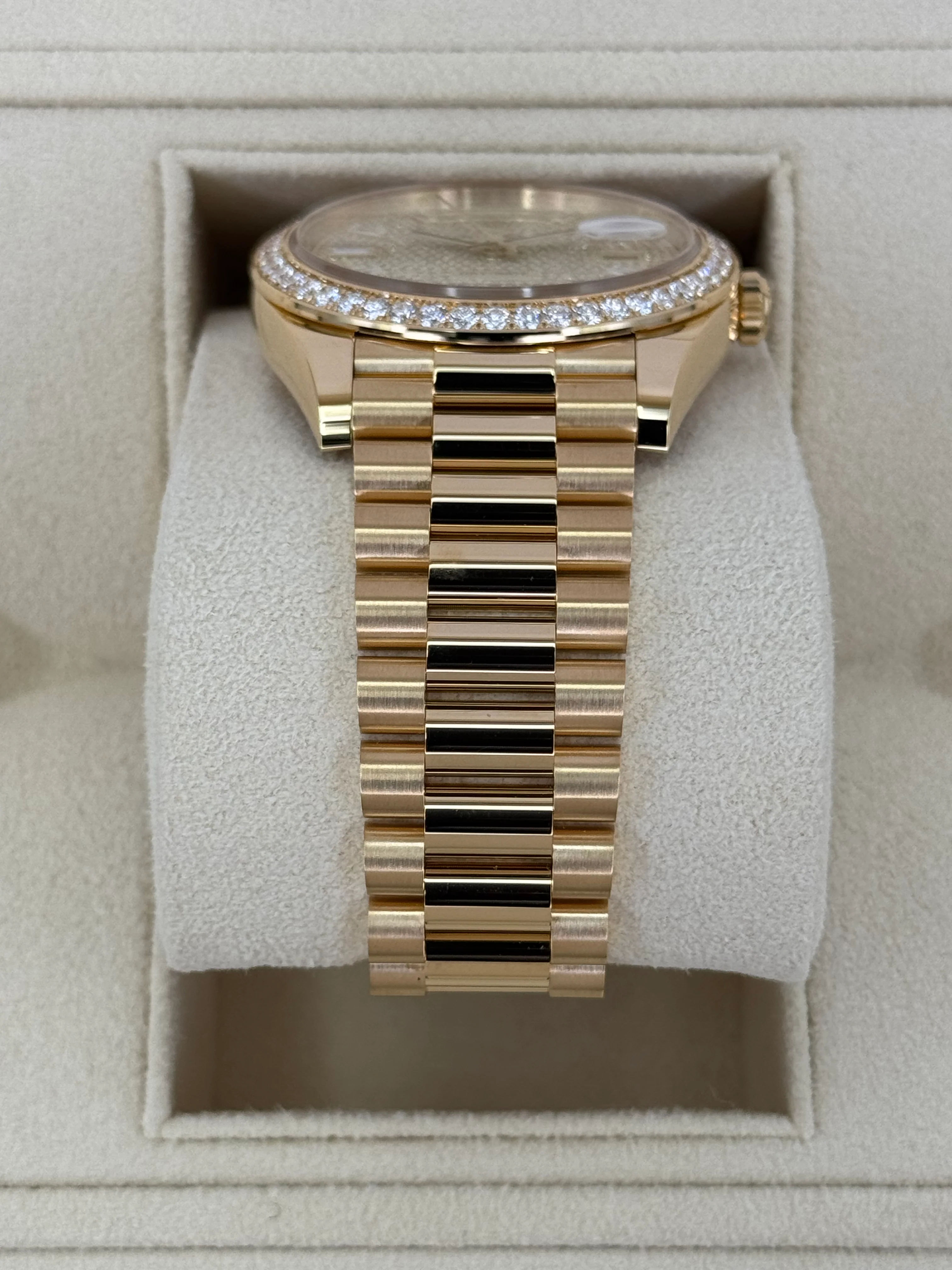 NEW 2025 Rolex Day-Date 40mm 228348RBR Diamond Paved Dial - Image 3