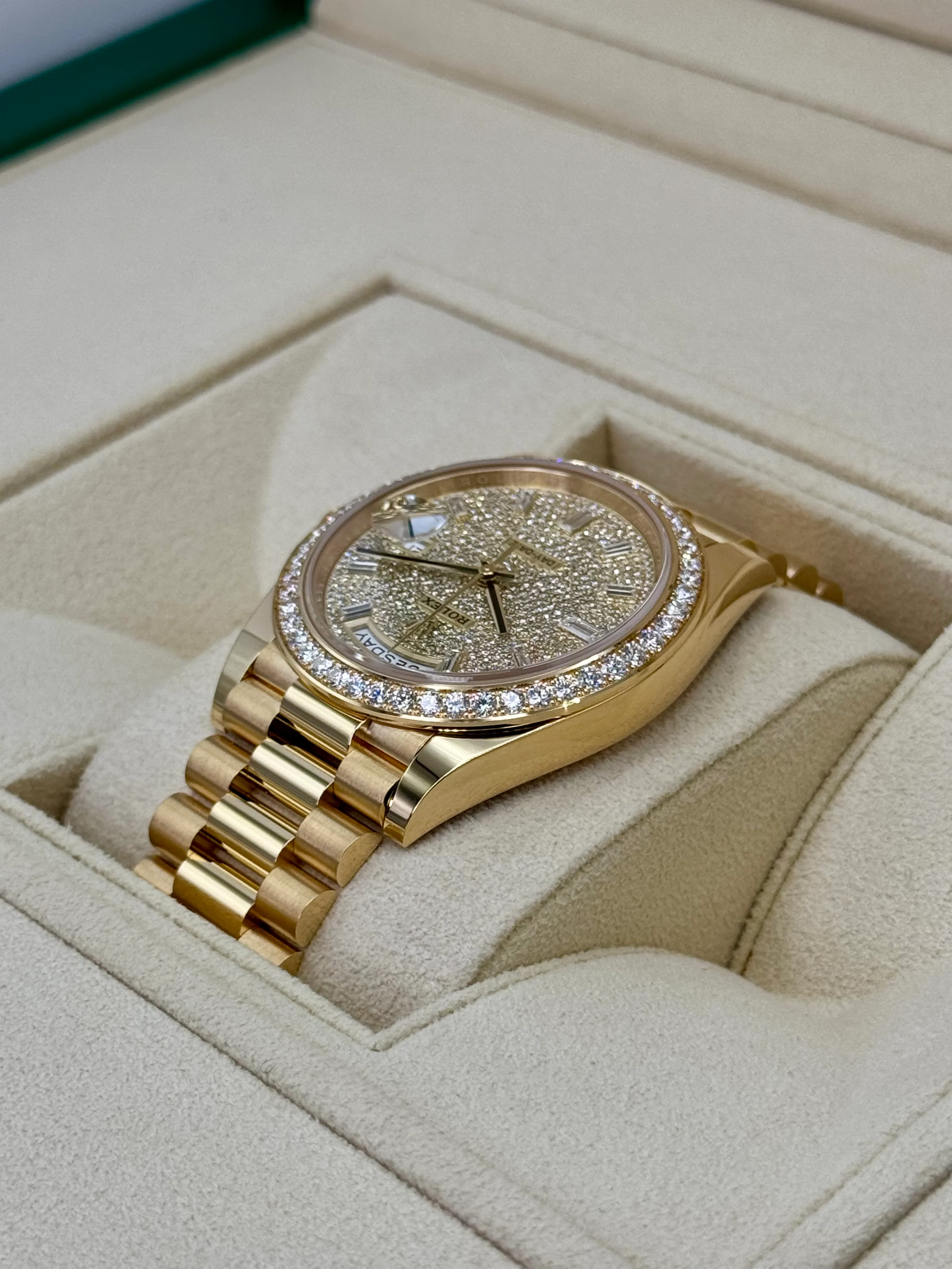 NEW 2025 Rolex Day-Date 40mm 228348RBR Diamond Paved Dial - Image 7