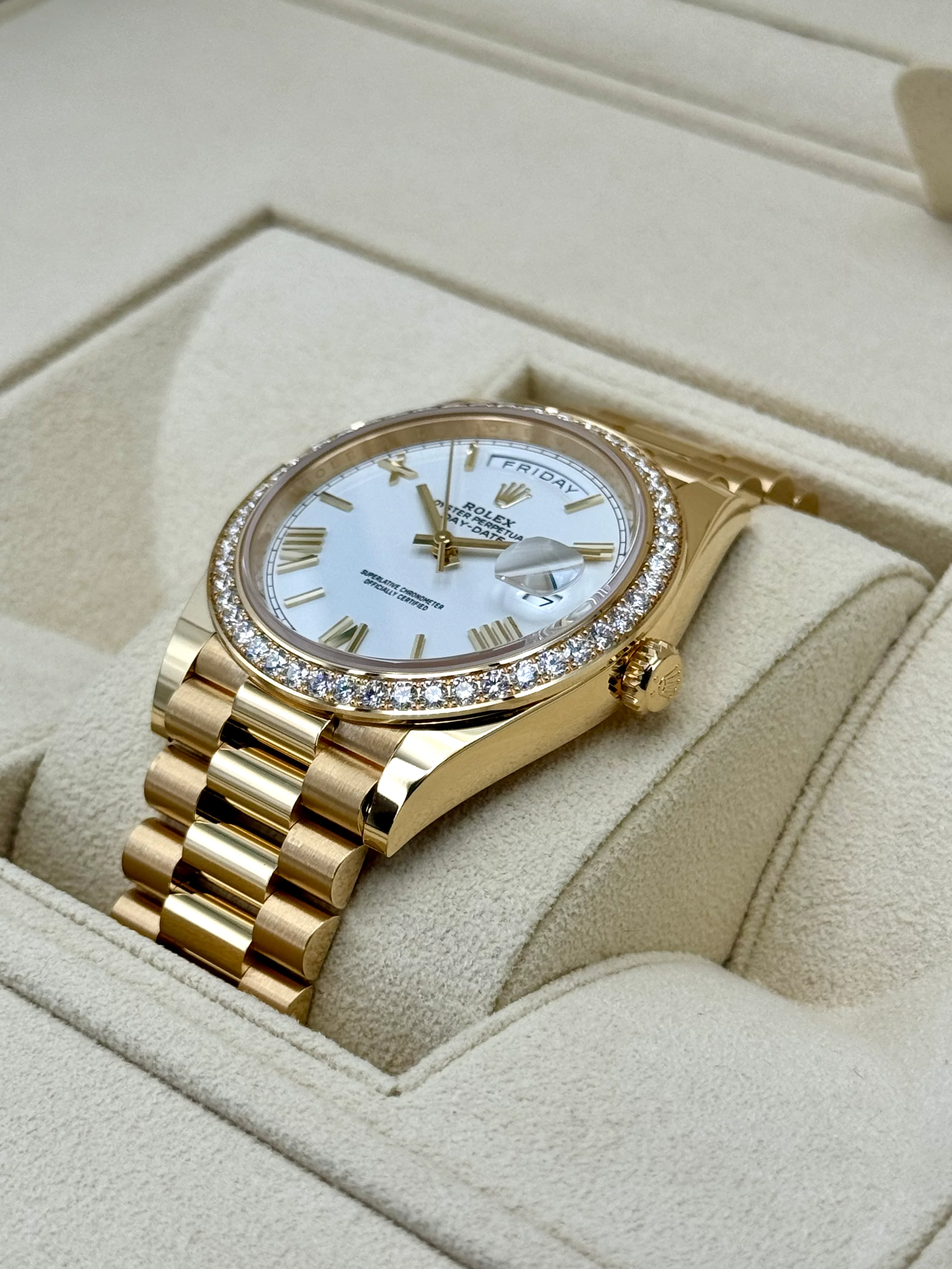 New 2024 Rolex Day-Date 40mm 228348RBR Presidential White Dial - Image 5