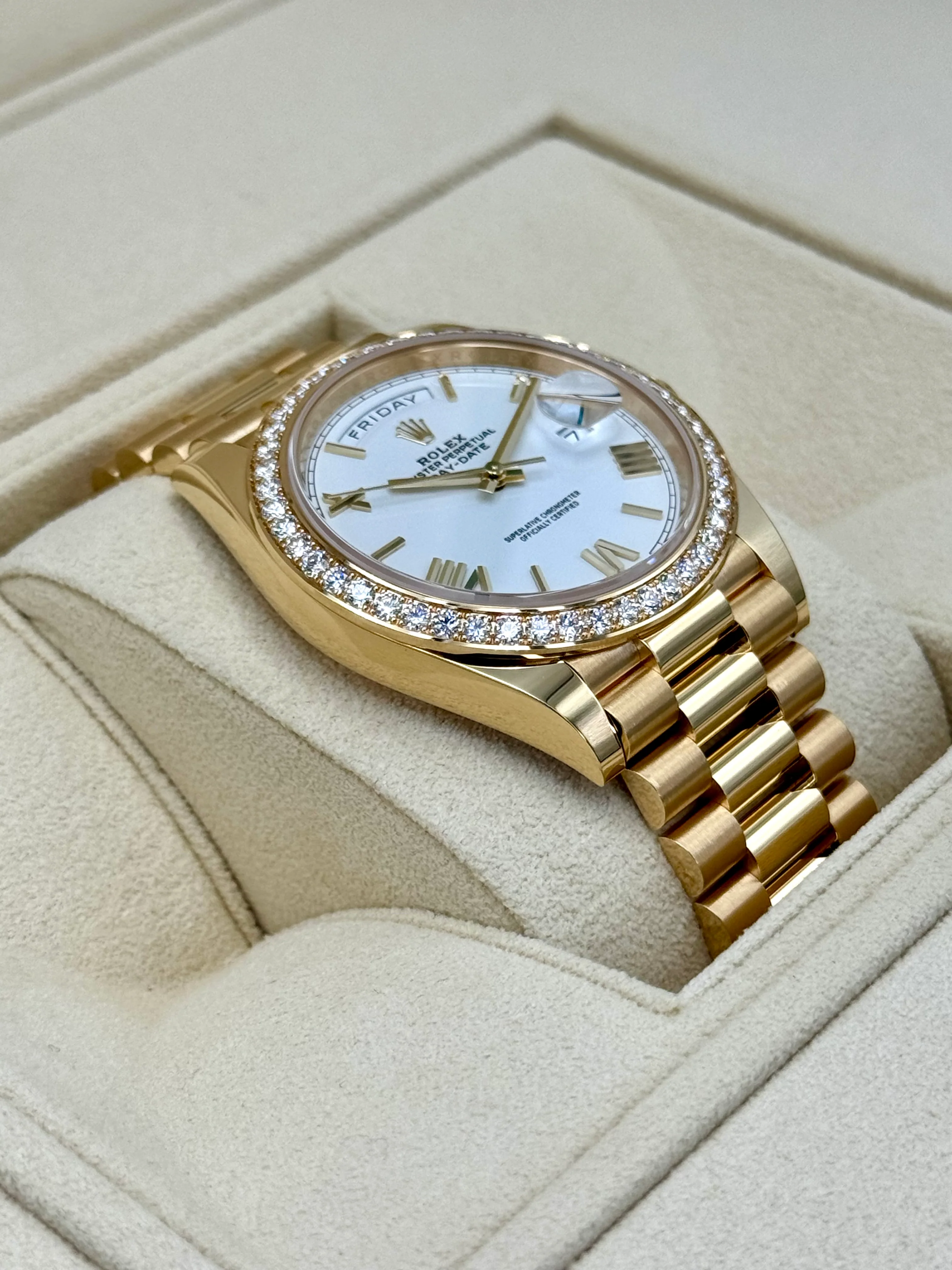 New 2024 Rolex Day-Date 40mm 228348RBR Presidential White Dial - Image 6