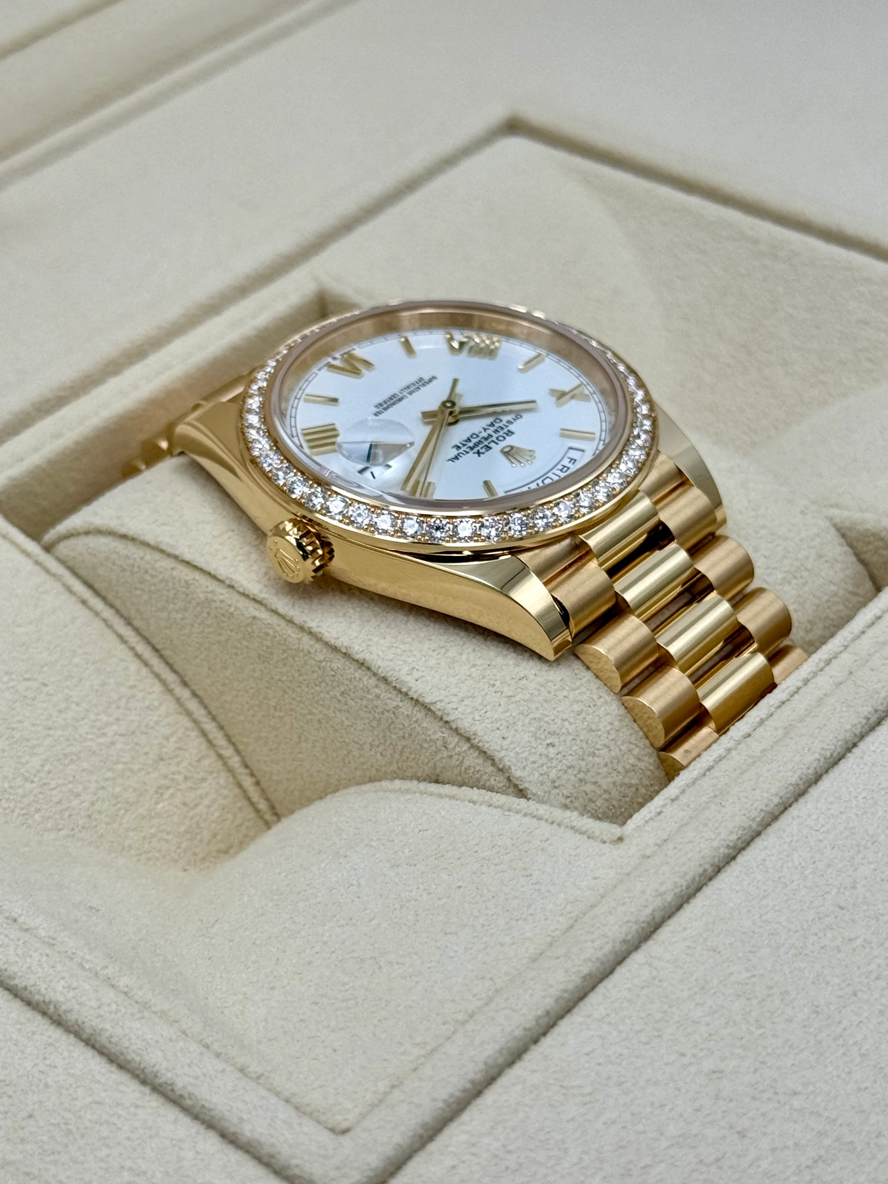 New 2024 Rolex Day-Date 40mm 228348RBR Presidential White Dial - Image 8