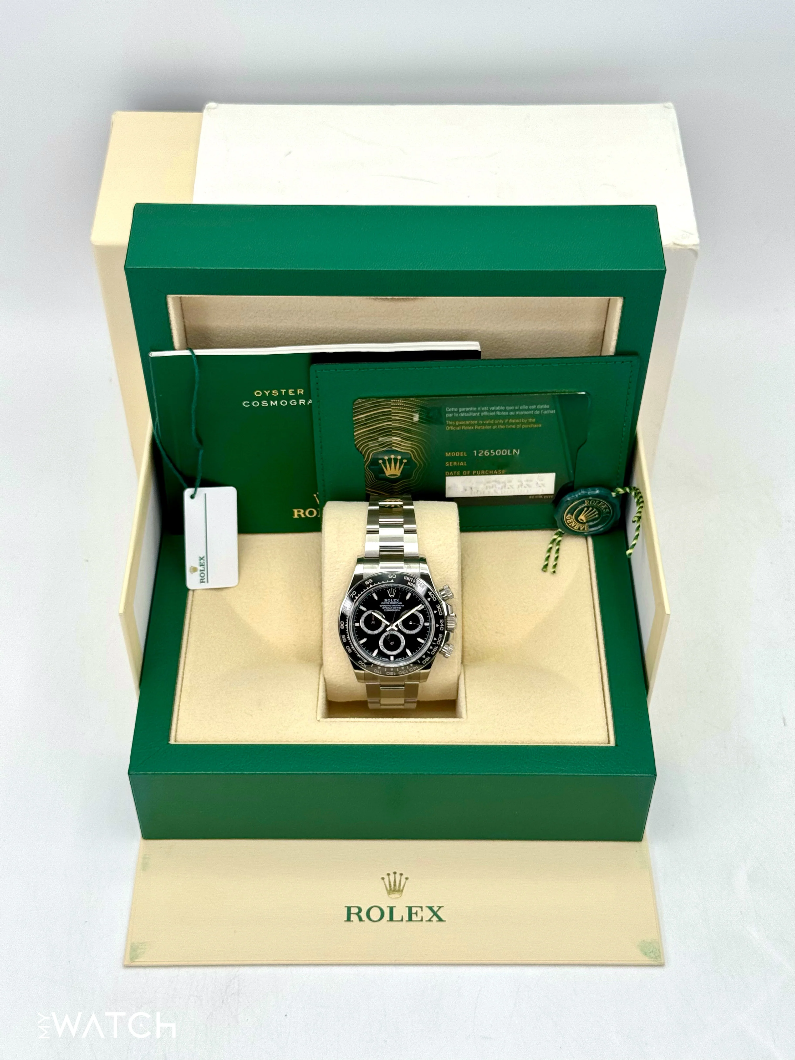 NEW 2024 Rolex Daytona 40mm 126500LN Stainless Steel Black Dial - Image 9