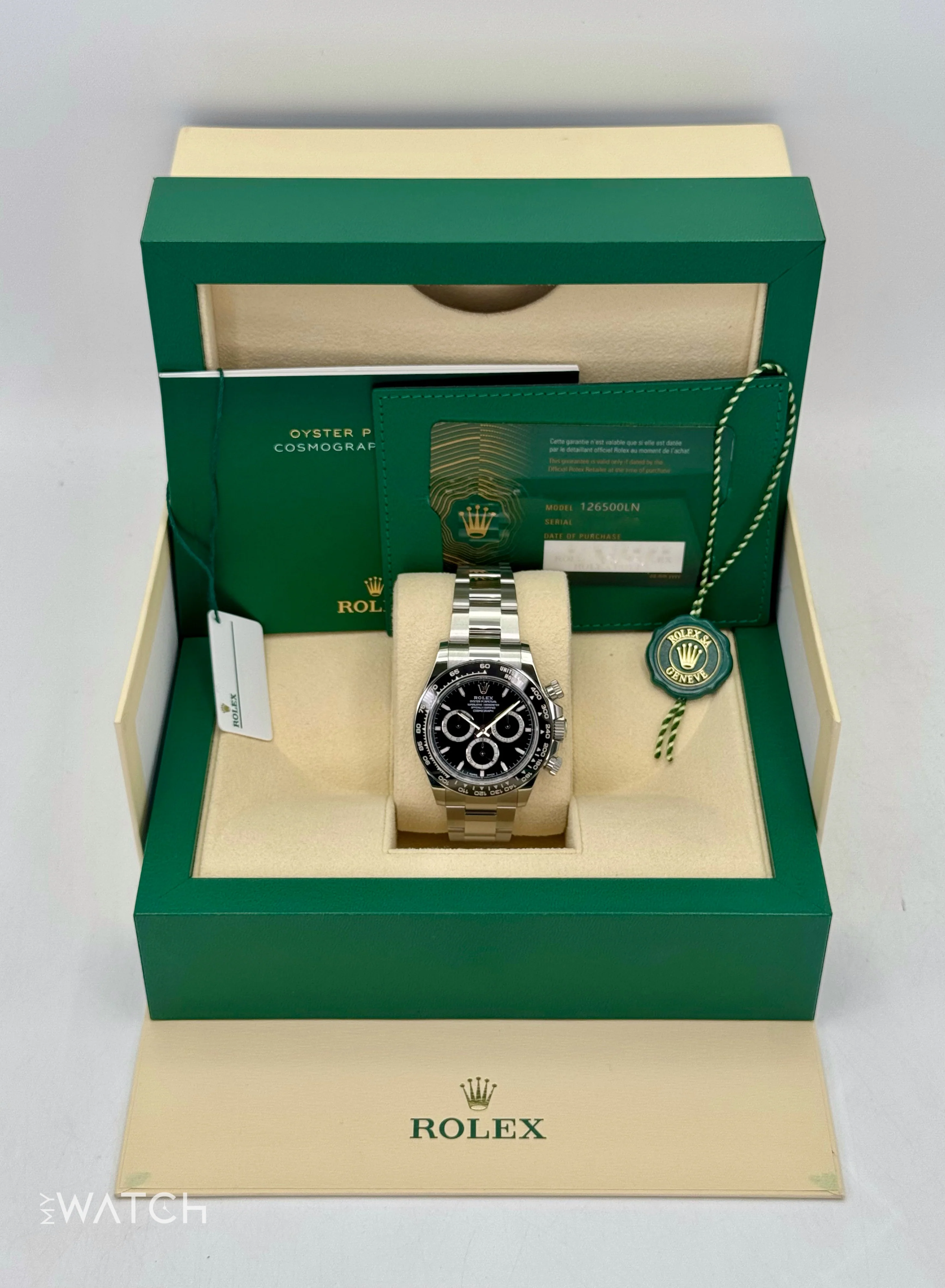 NEW 2024 Rolex Daytona 40mm 126500LN Stainless Steel Black Dial - Image 9