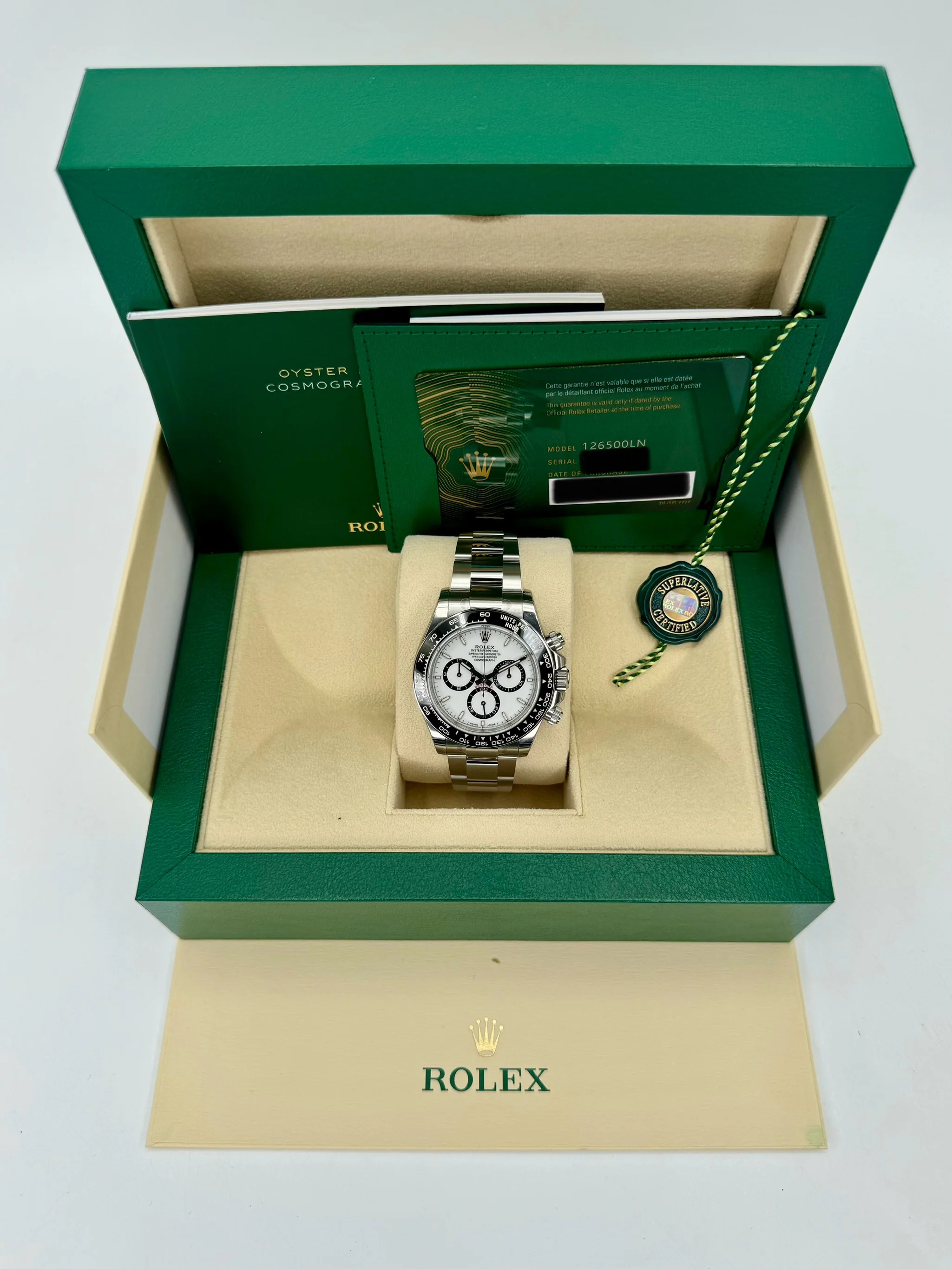 NEW 2024 Rolex Daytona 40mm 126500LN Stainless Steel Panda Dial - Image 11