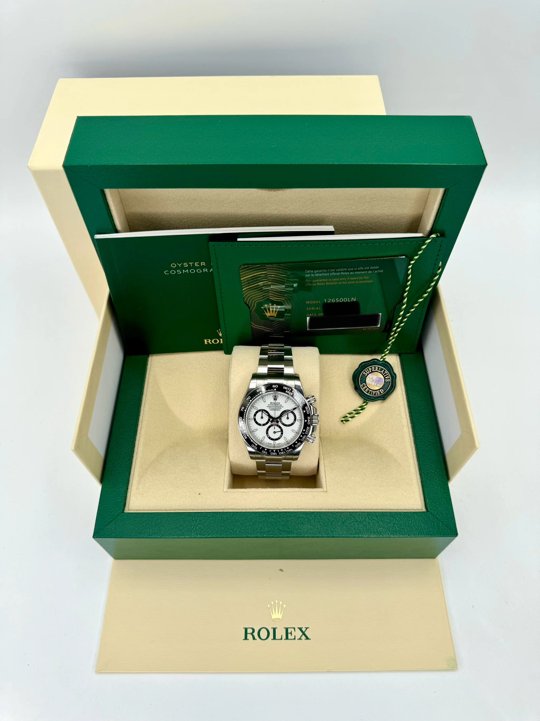 NEW 2024 Rolex Daytona 40mm 126500LN Stainless Steel Panda Dial - Image 12