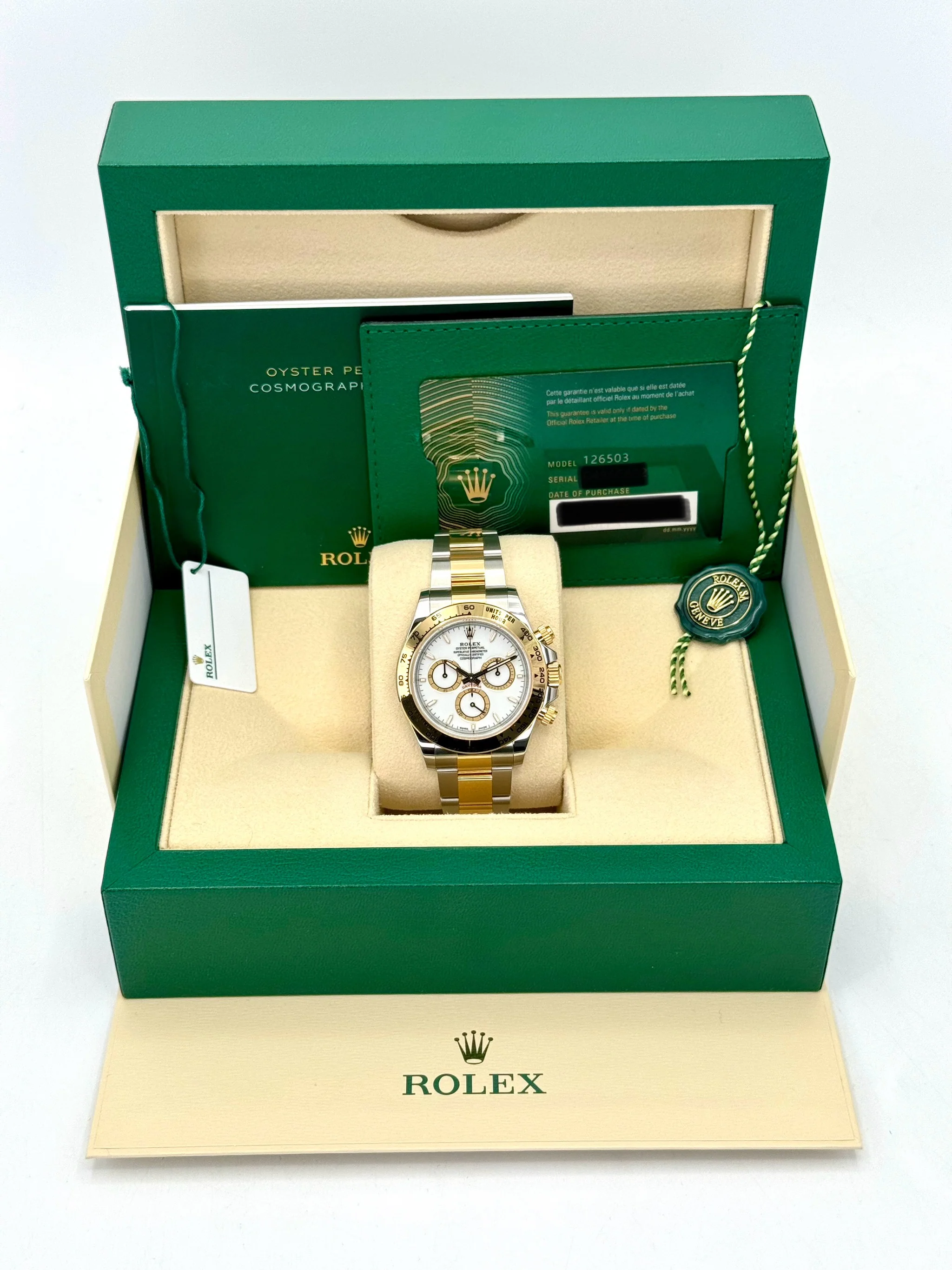 NEW 2024 Rolex Daytona 40mm 126503 Two-Tone White Dial - Image 11
