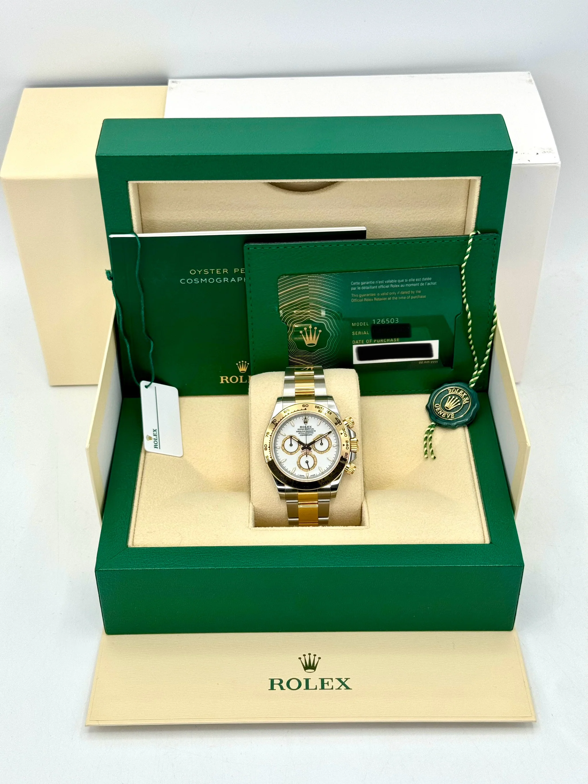 NEW 2024 Rolex Daytona 40mm 126503 Two-Tone White Dial - Image 12