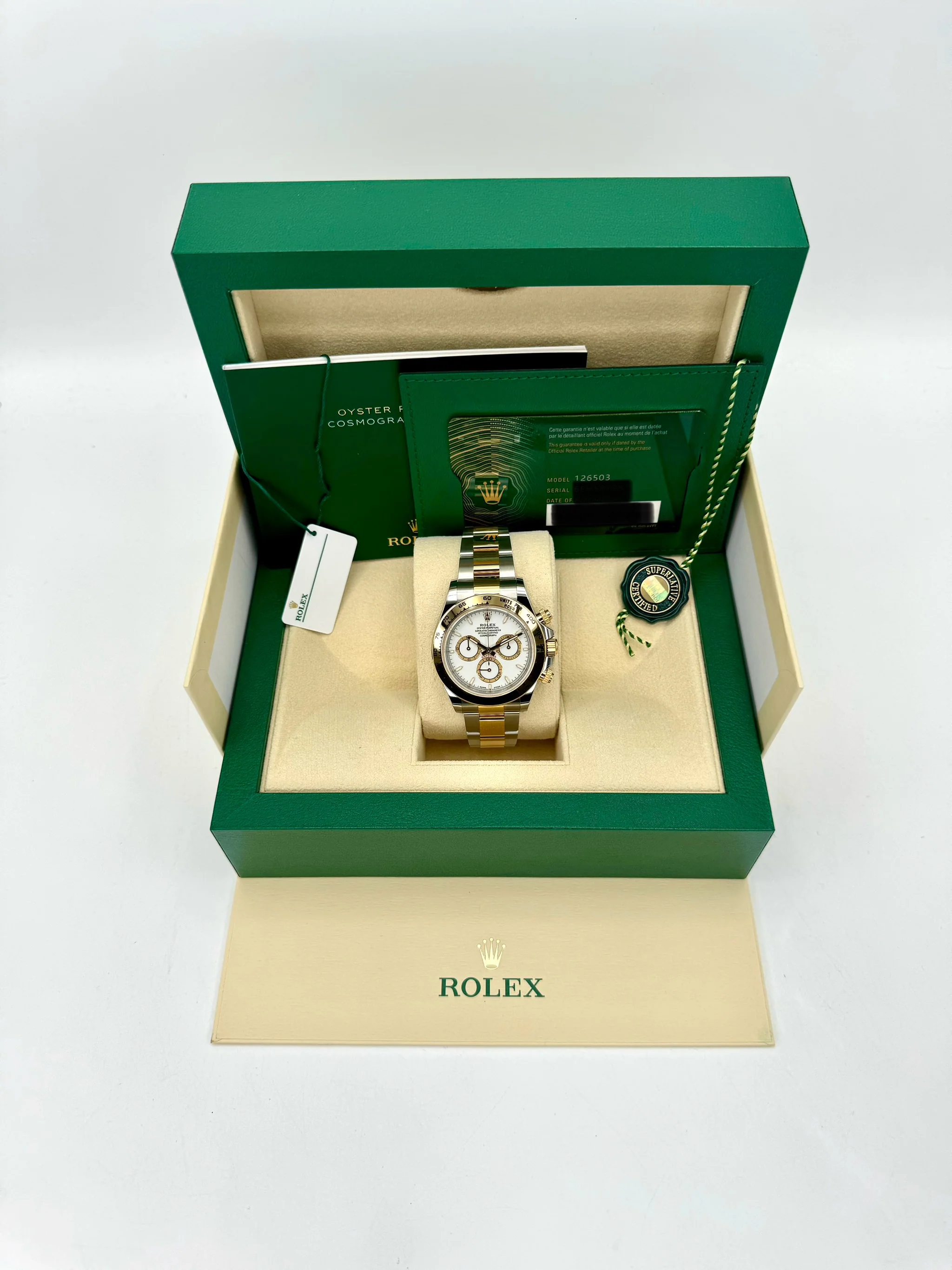 NEW 2024 Rolex Daytona 40mm 126503 Two-Tone White Dial - Image 11