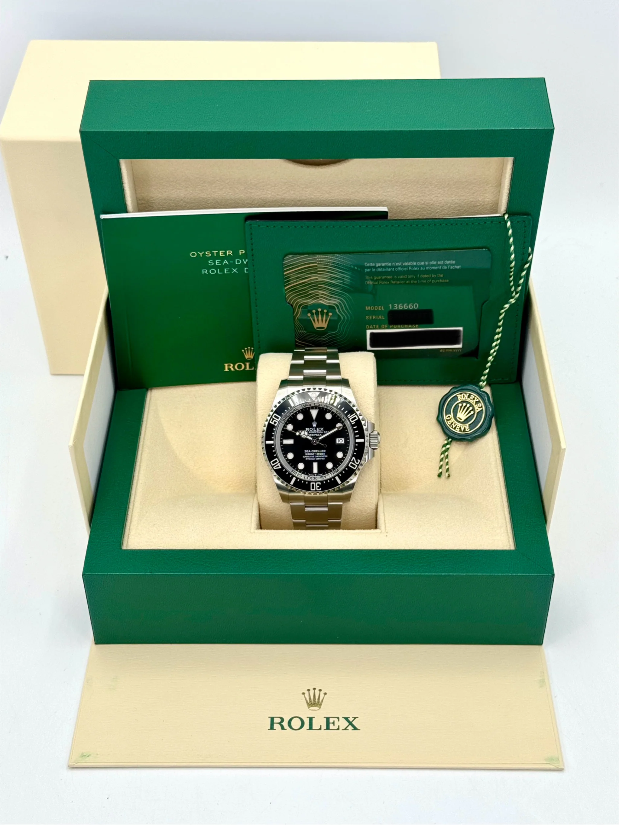 NEW 2024 Rolex Deepsea 44mm 136660 Stainless Steel Black Dial - Image 10