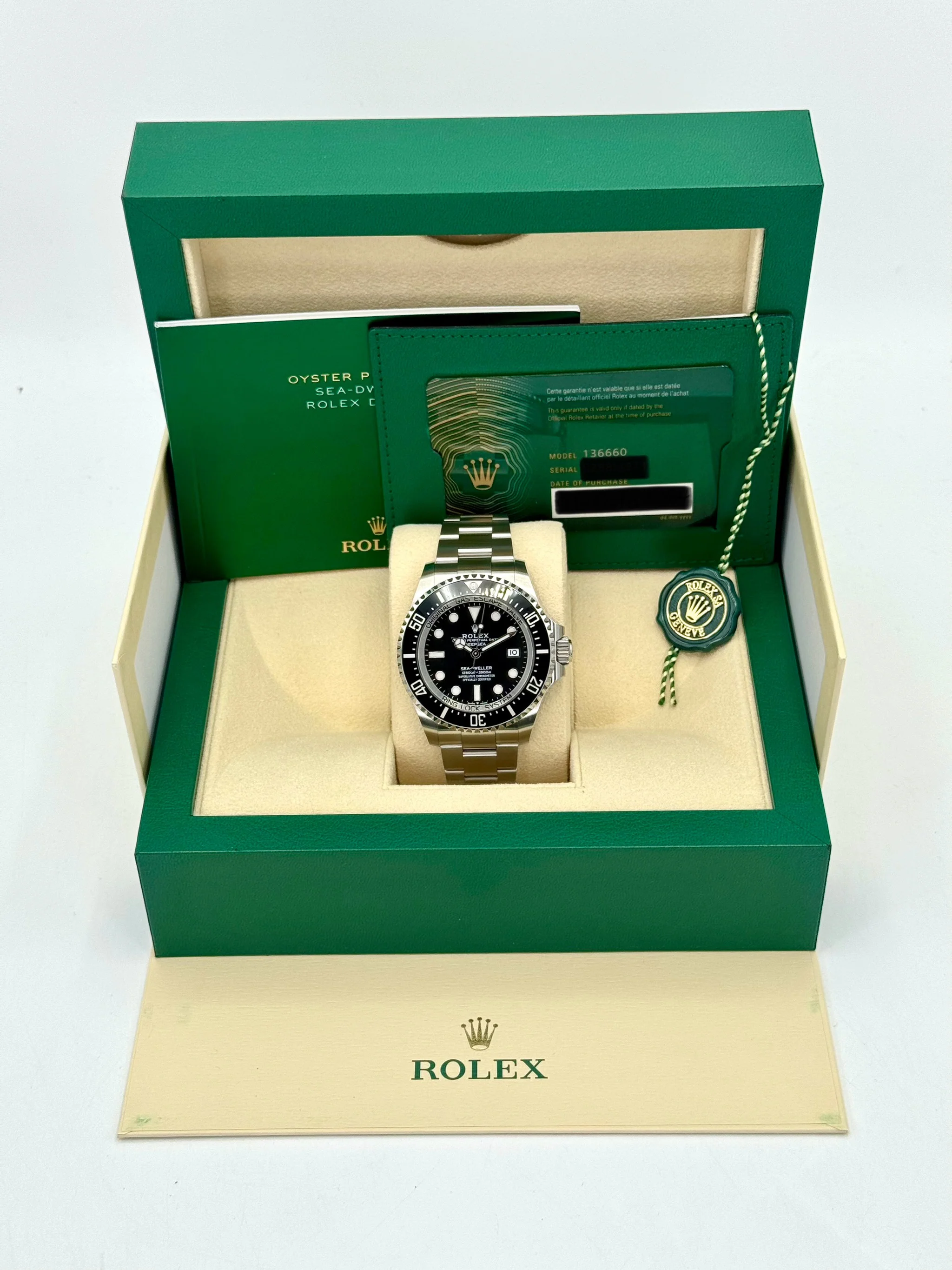 NEW 2024 Rolex Deepsea 44mm 136660 Stainless Steel Black Dial - Image 9