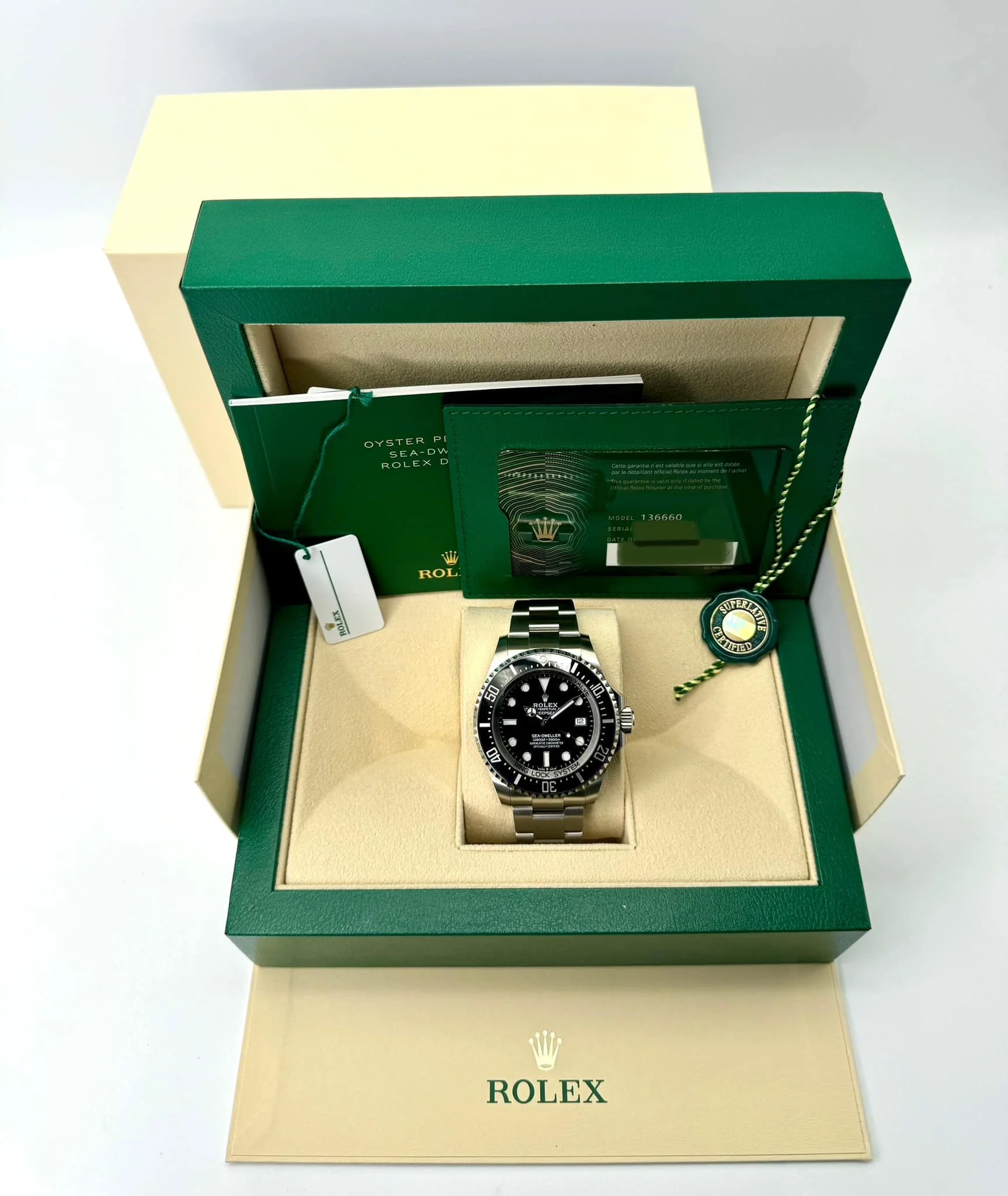 NEW 2024 Rolex Deepsea 44mm 136660 Stainless Steel Black Dial - Image 12
