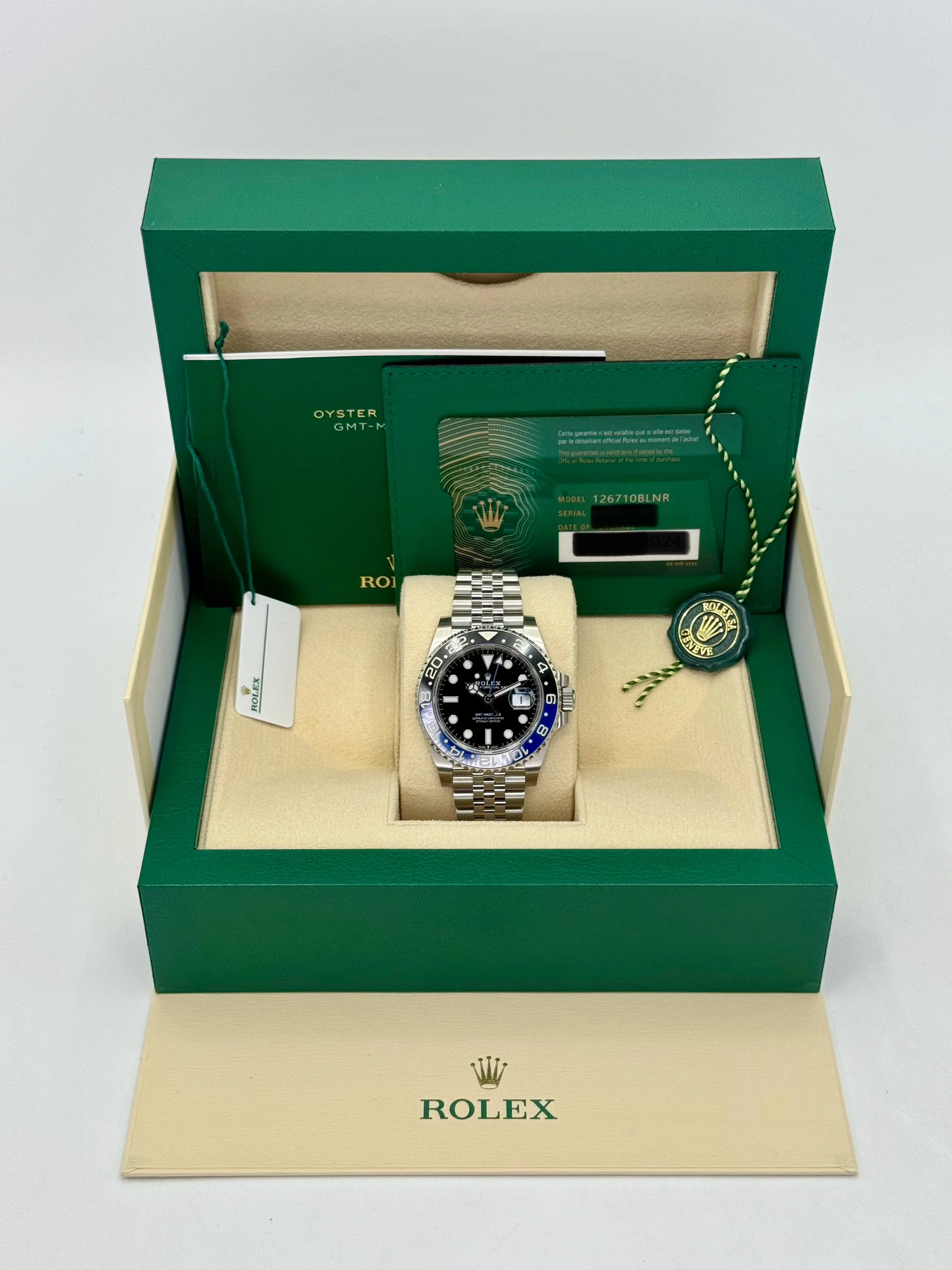 NEW 2024 Rolex GMT-Master II "Batgirl" 40mm 126710BLNR Jubilee Black Dial - Image 11