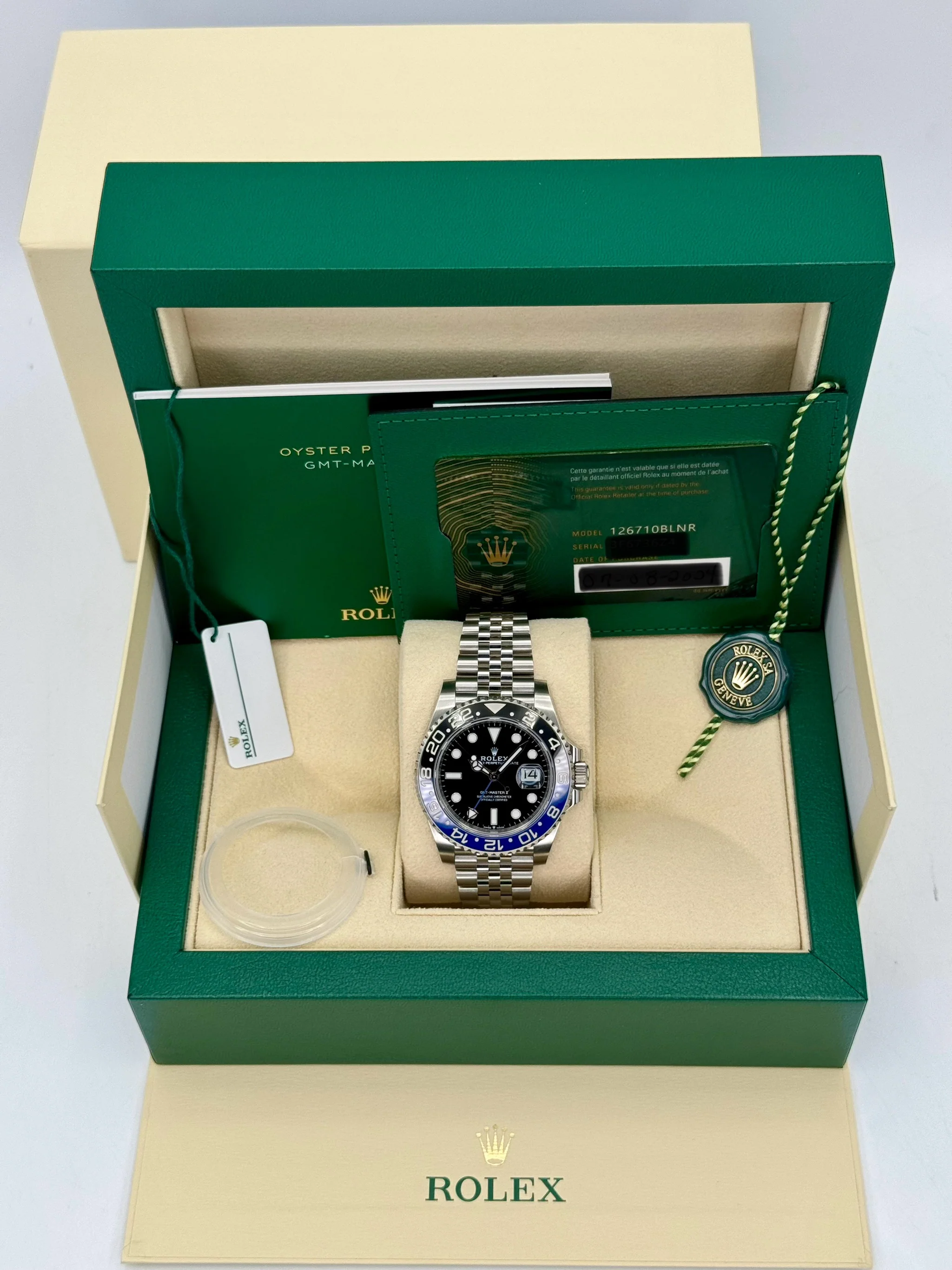 NEW 2024 Rolex GMT-Master II "Batgirl" 40mm 126710BLNR Jubilee - Image 12