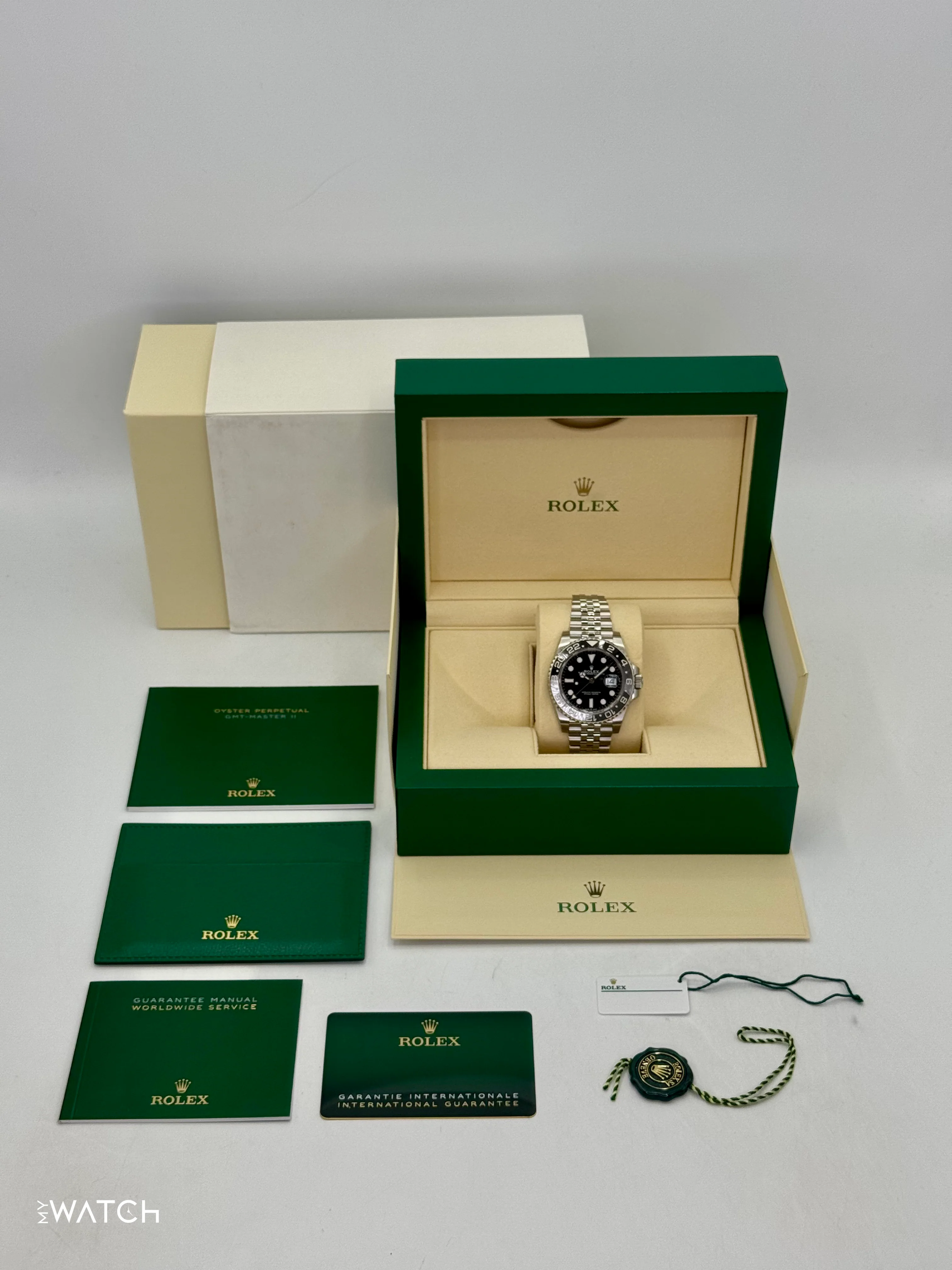 NEW 2024 Rolex GMT-Master II "Bruce Wayne" 40mm 126710GRNR Jubilee (STICKERED) - Image 10