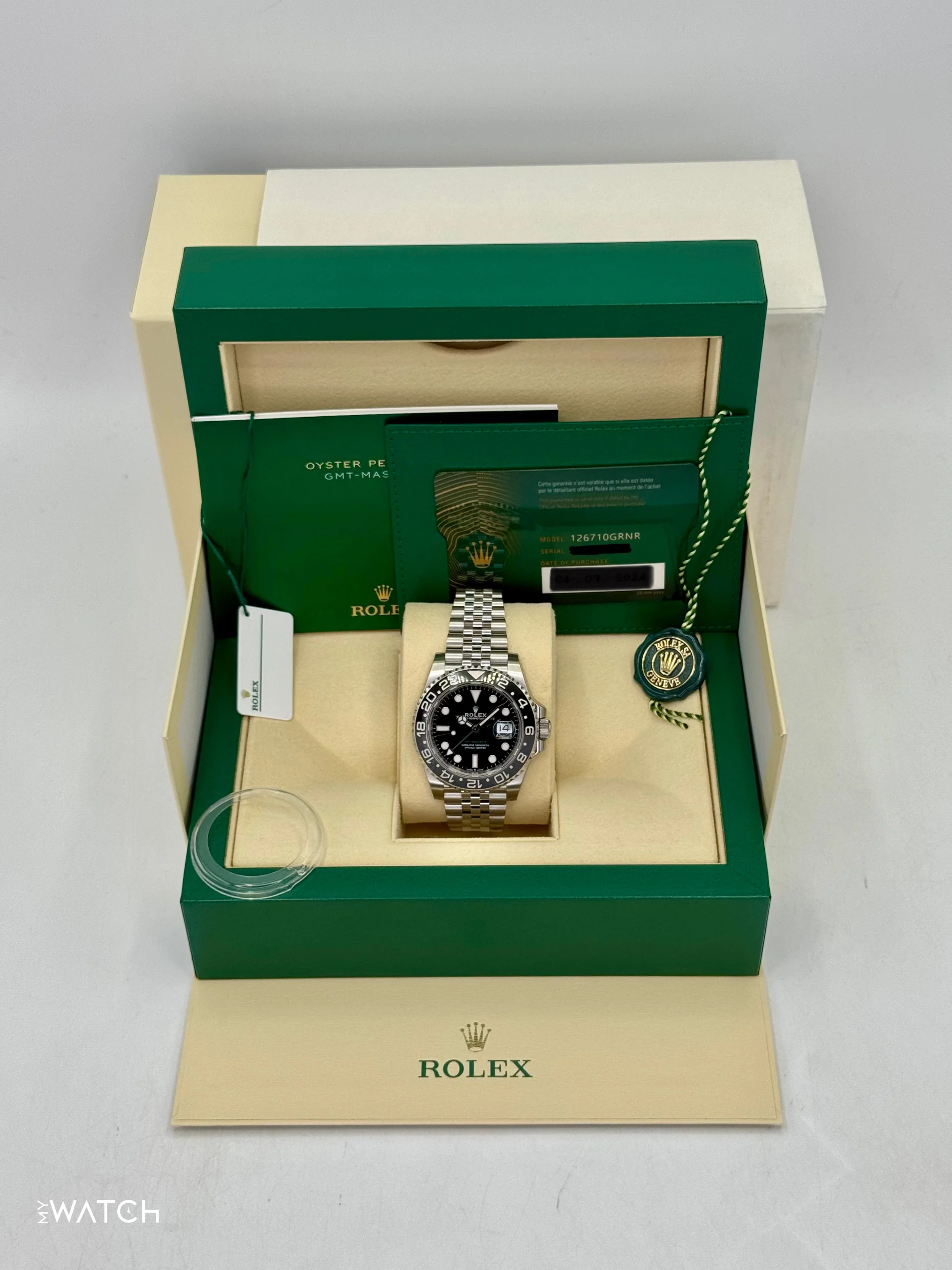 NEW 2024 Rolex GMT-Master II "Bruce Wayne" 40mm 126710GRNR Jubilee (STICKERED) - Image 9