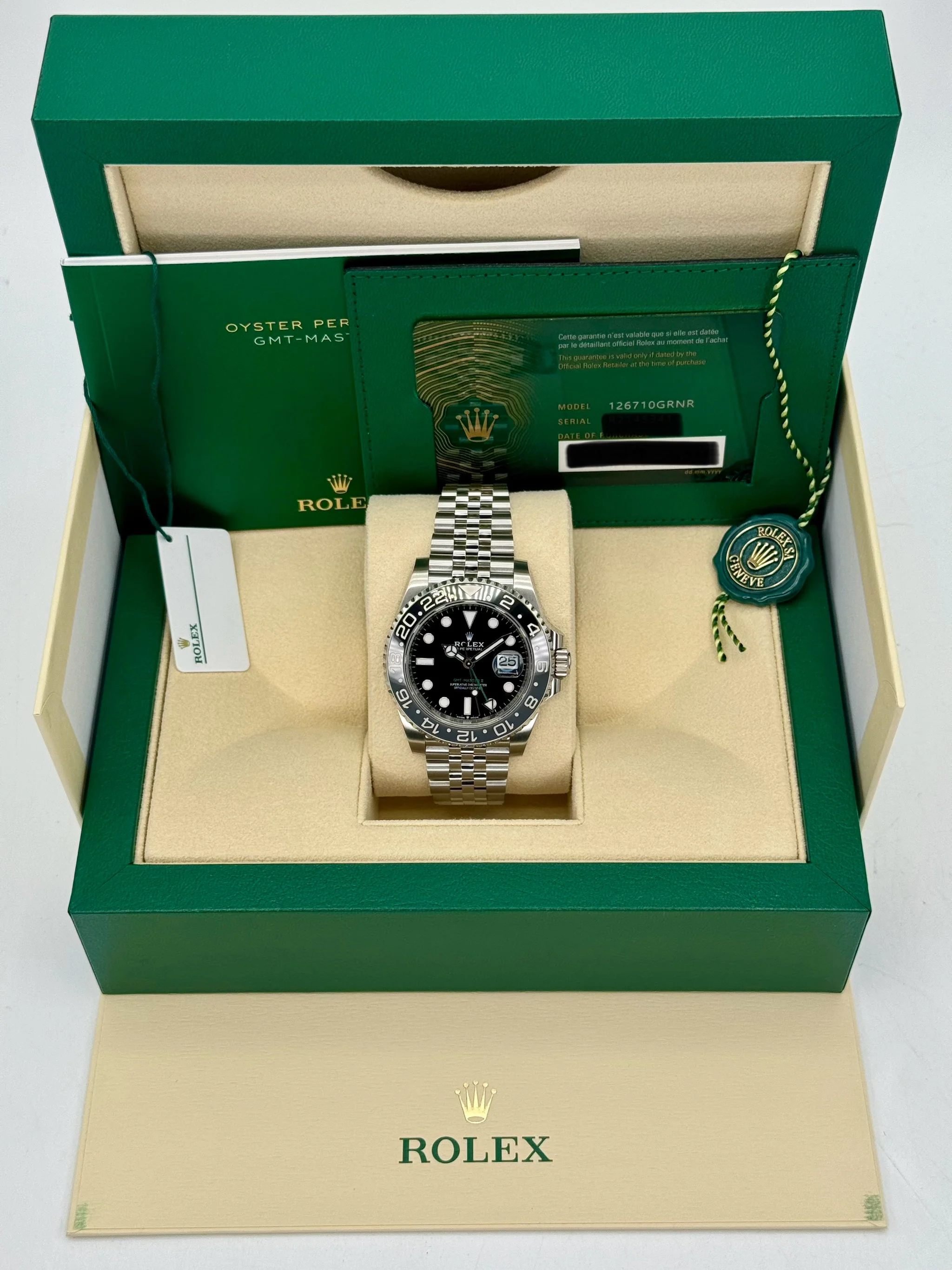 NEW 2024 Rolex GMT-Master II "Bruce Wayne" 40mm 126710GRNR Jubilee - Image 9