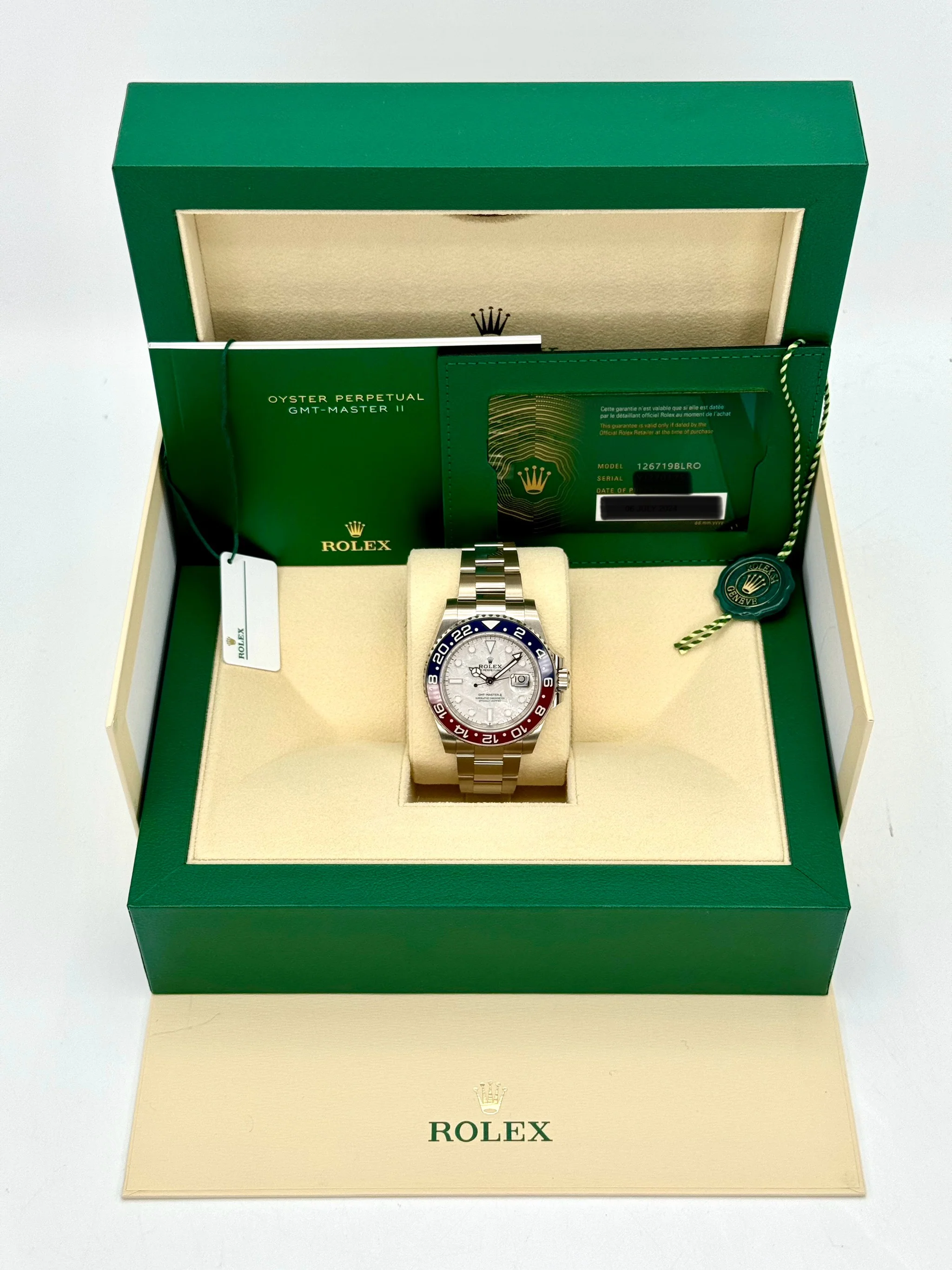 NEW 2024 Rolex GMT-Master II "Pepsi" 40mm 126719BLRO Meteorite Dial - Image 11
