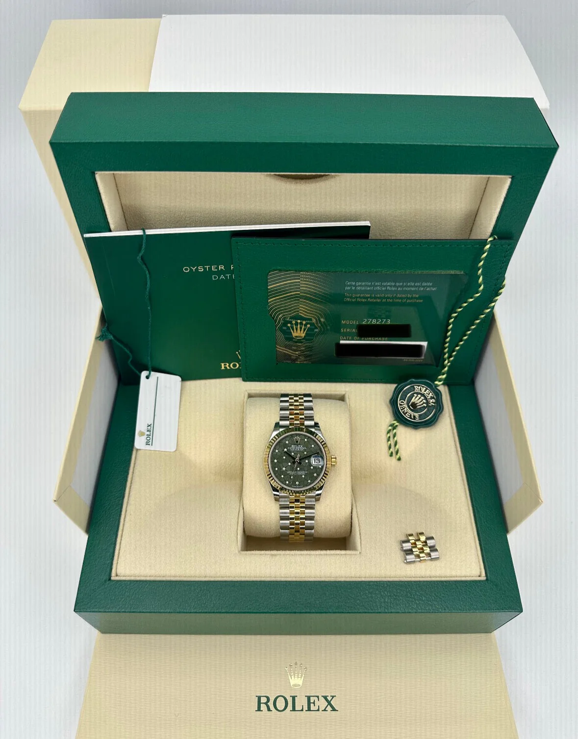 Rolex Lady Datejust 31mm 278273 Two-Tone Floral Motif Dial - Image 12