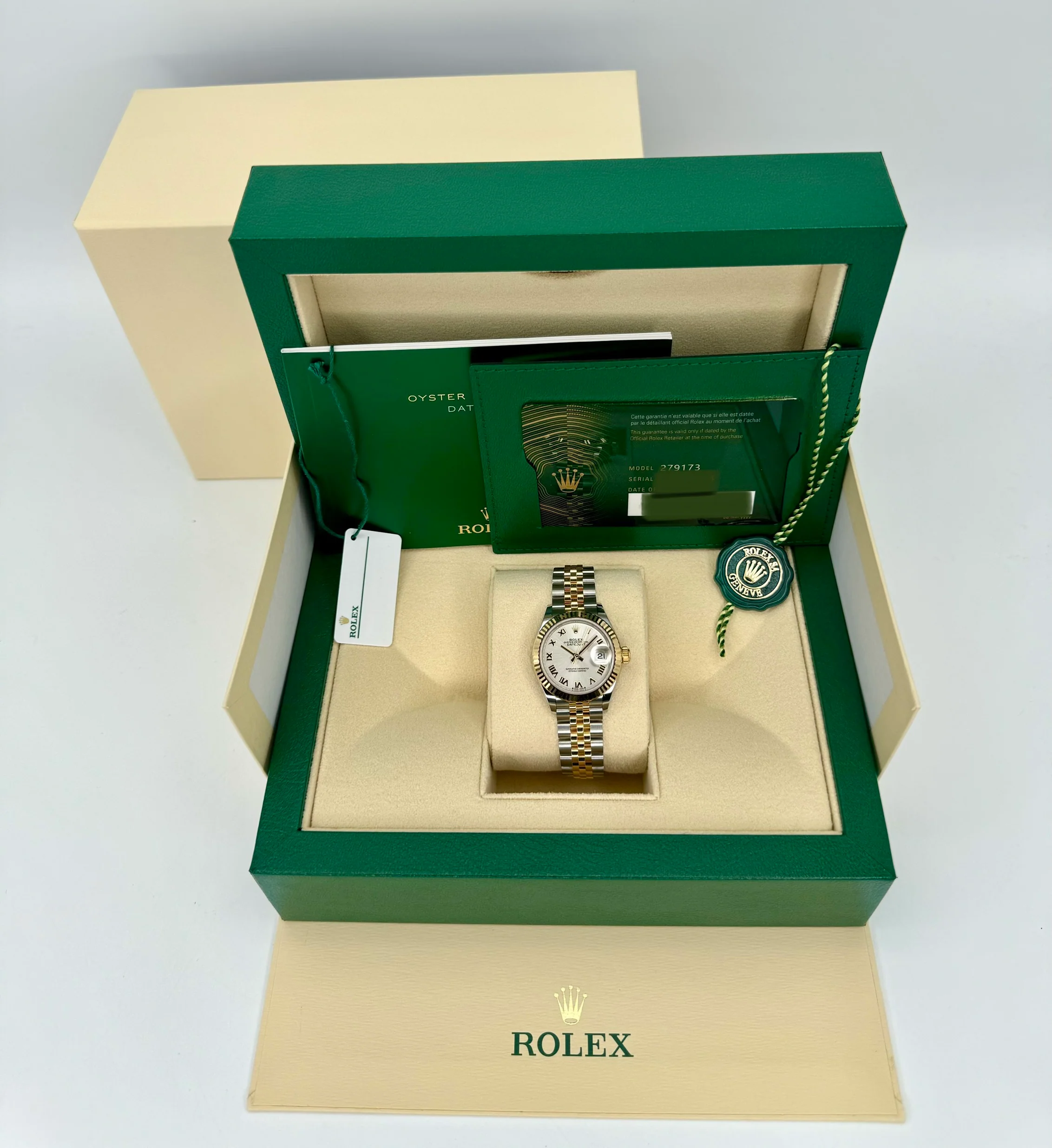 NEW 2025 Rolex Lady Datejust 28mm 279173 Two-Tone Jubilee Silver Dial - Image 10
