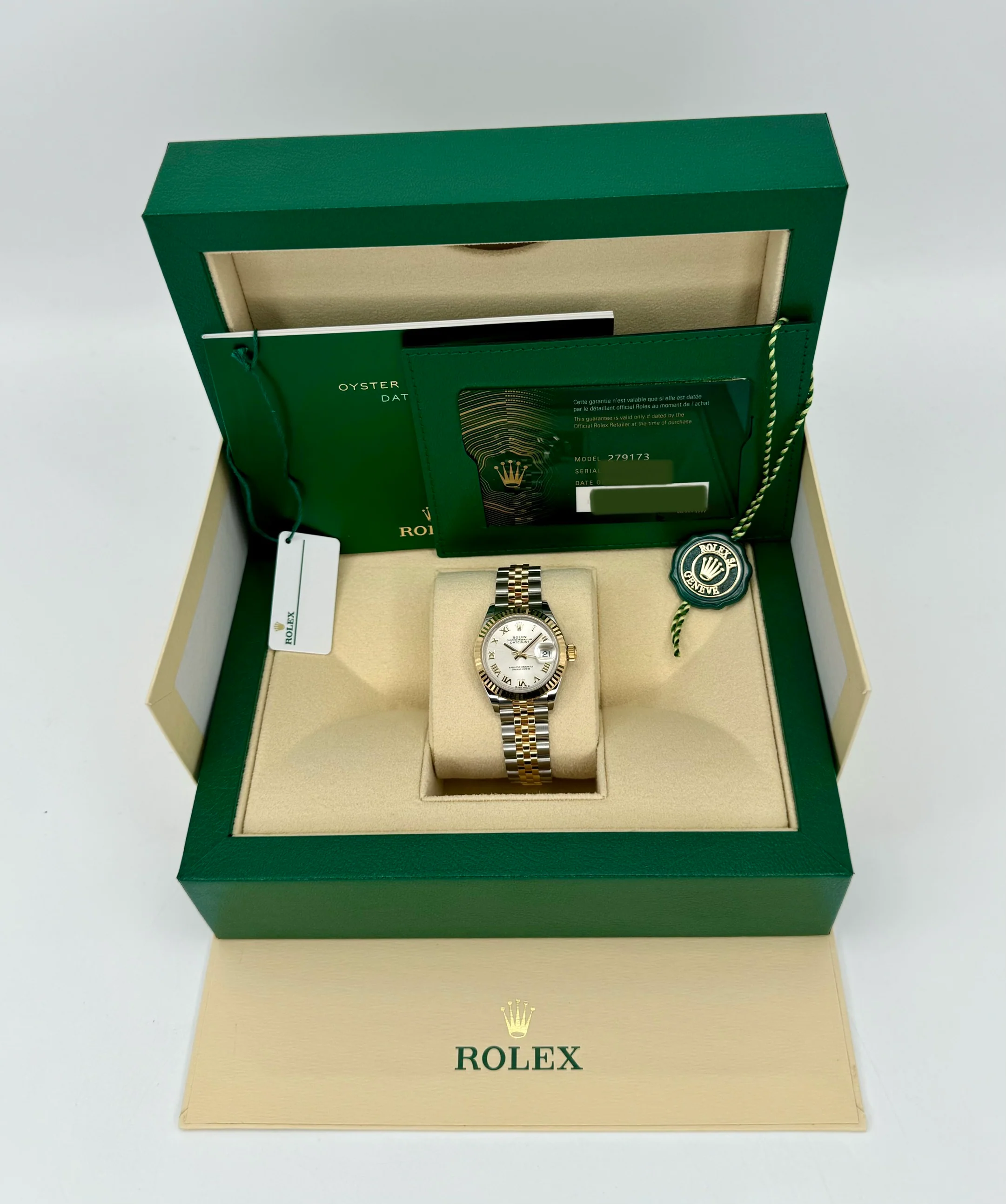 NEW 2025 Rolex Lady Datejust 28mm 279173 Two-Tone Jubilee Silver Dial - Image 9