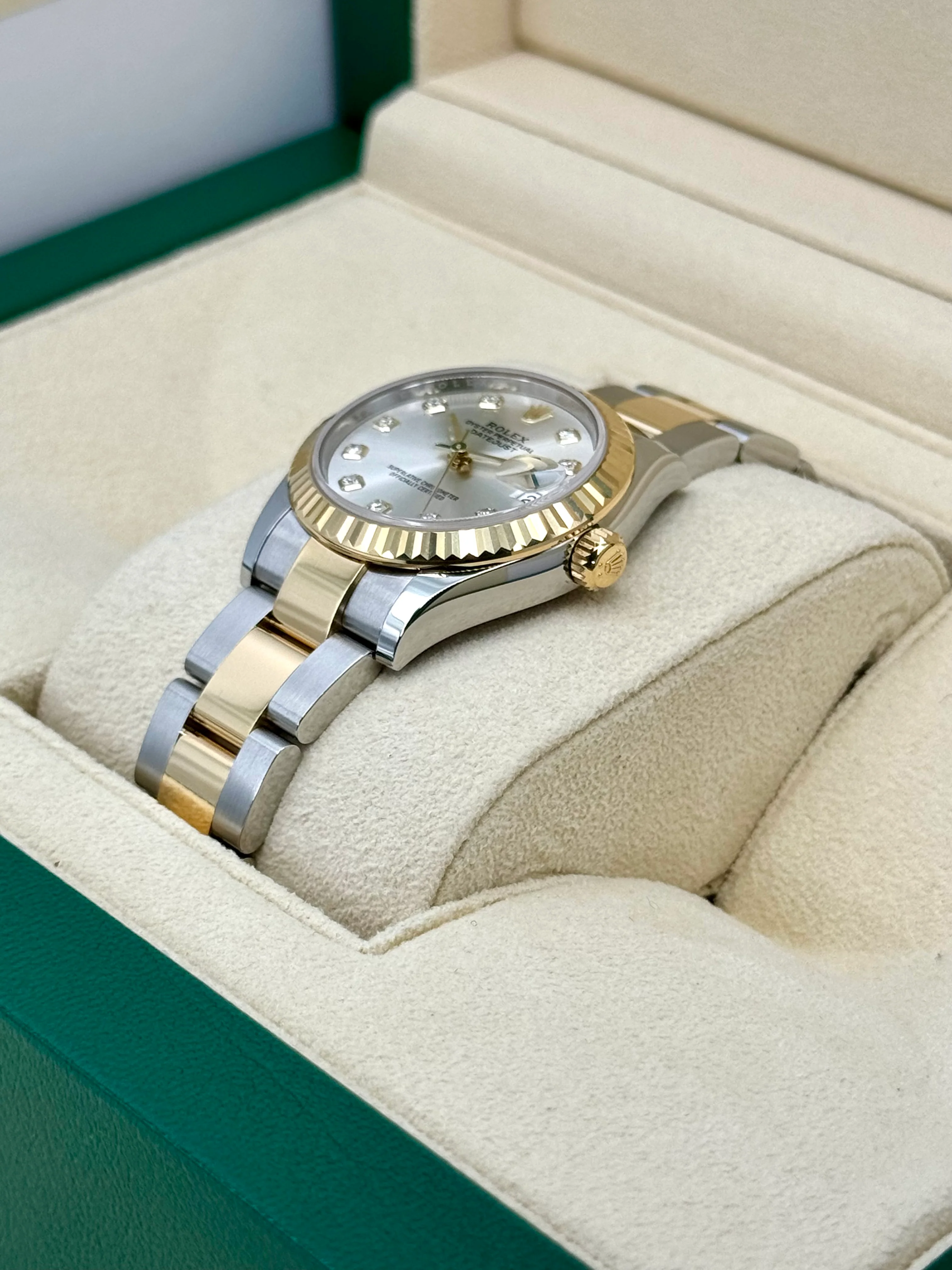 NEW 2025 Rolex Lady Datejust 31mm 278273 Two-Tone Silver Diamond Dial - Image 5