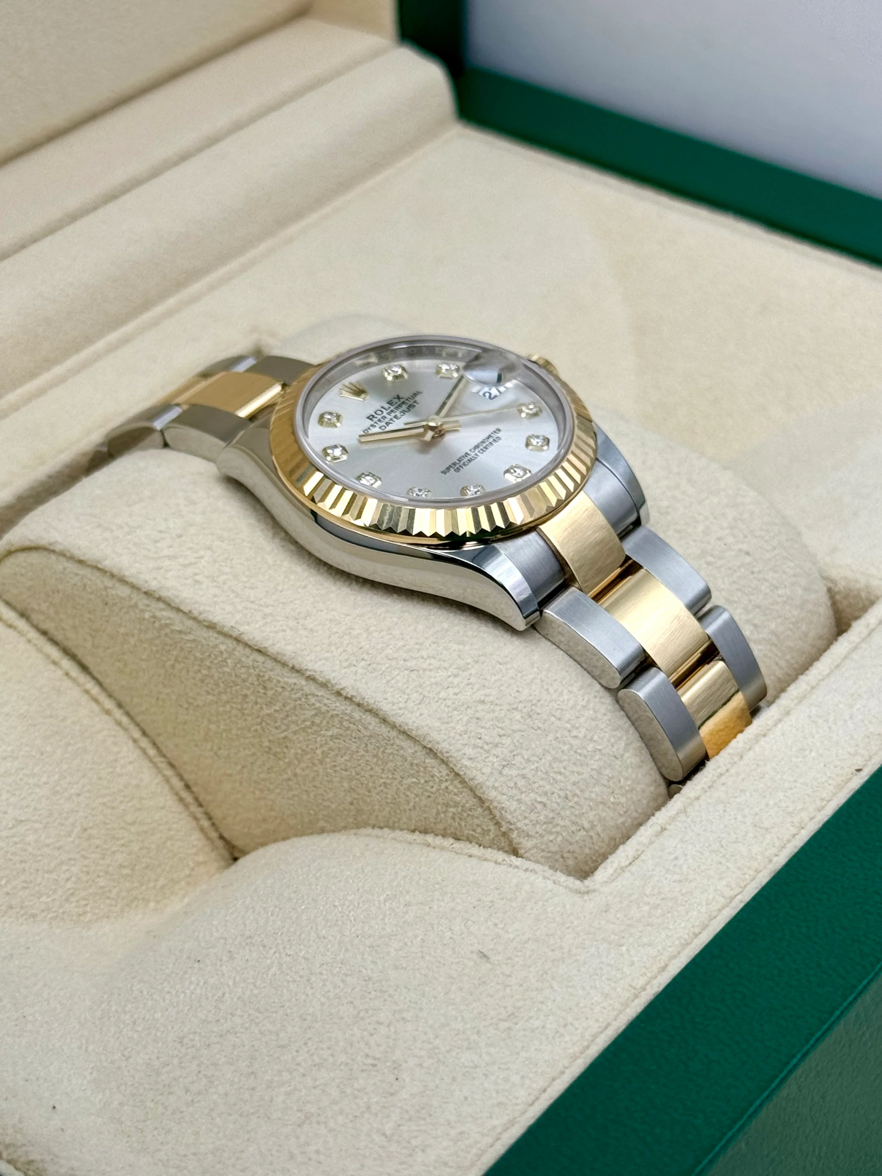 NEW 2025 Rolex Lady Datejust 31mm 278273 Two-Tone Silver Diamond Dial - Image 6