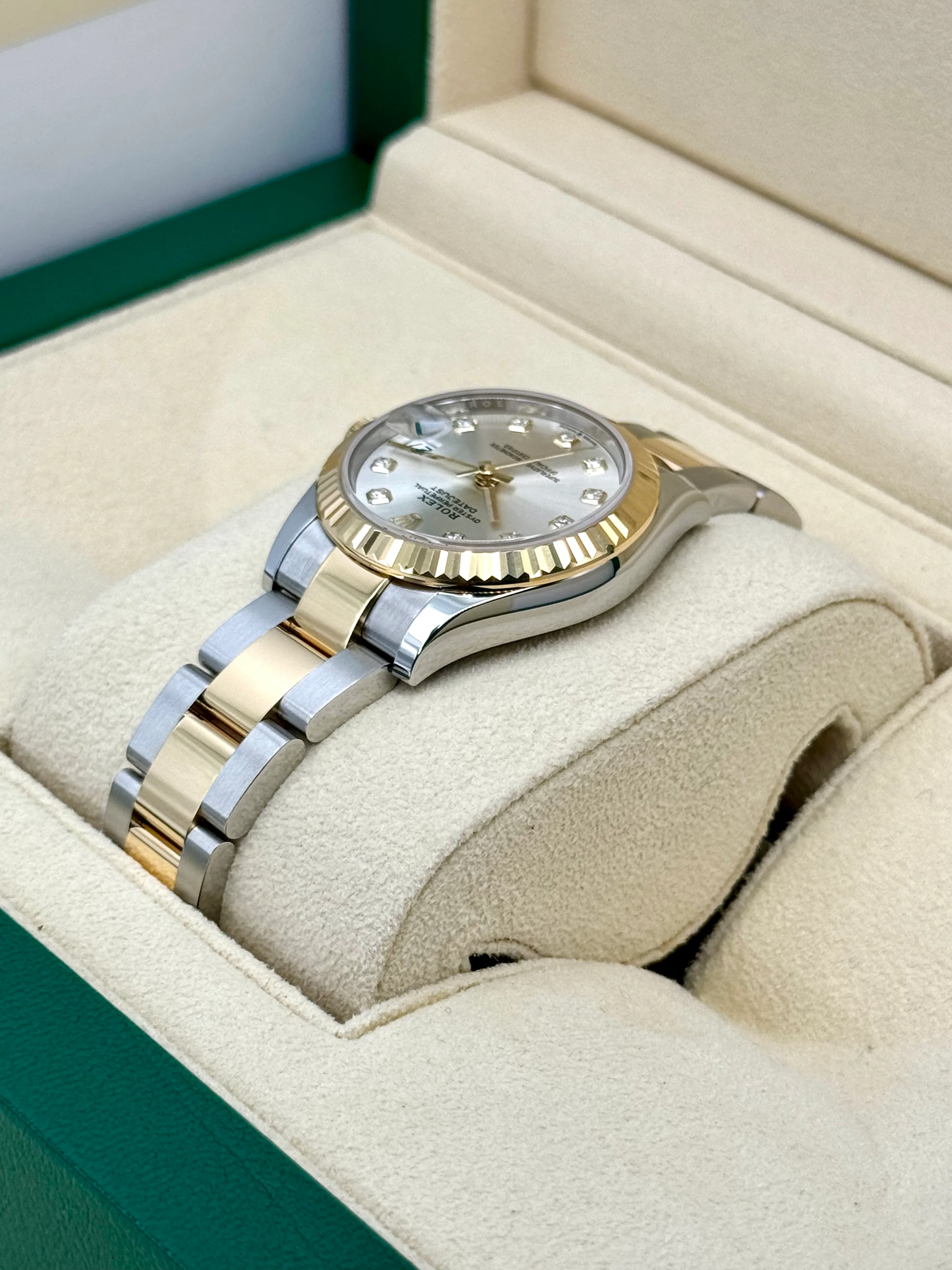 NEW 2025 Rolex Lady Datejust 31mm 278273 Two-Tone Silver Diamond Dial - Image 7
