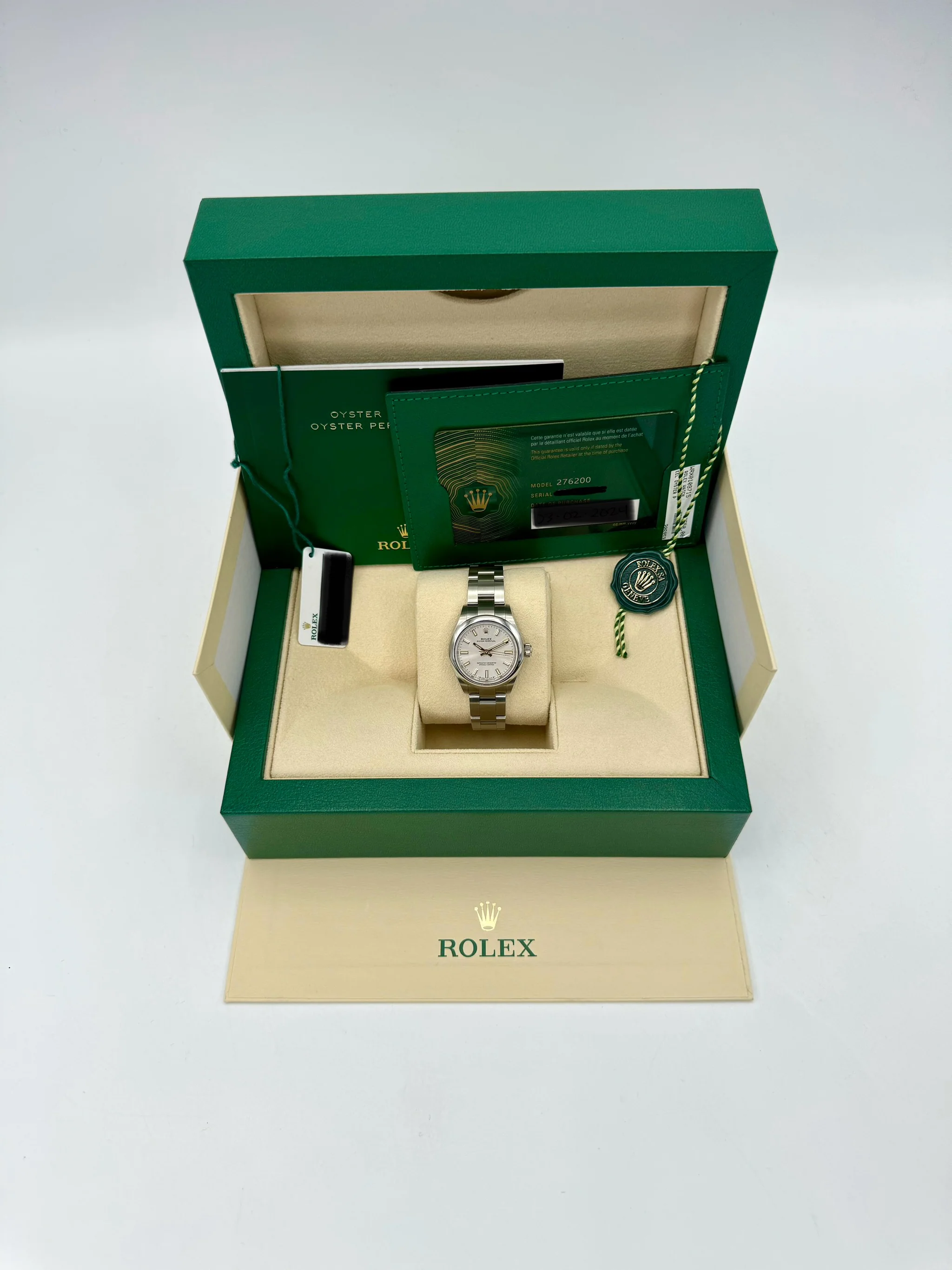 NEW 2024 Rolex Oyster Perpetual 28mm 276200 Silver Dial - Image 11