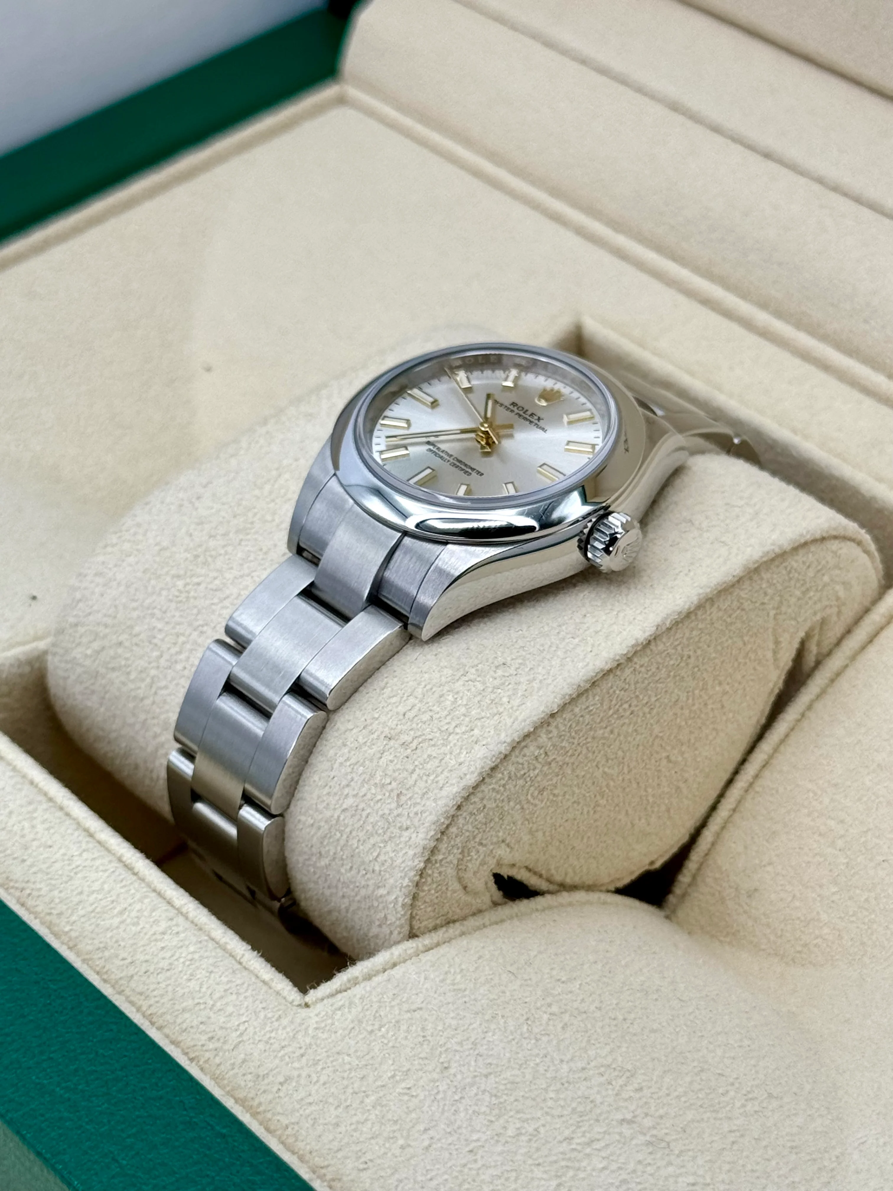 NEW 2024 Rolex Oyster Perpetual 28mm 276200 Silver Dial - Image 5