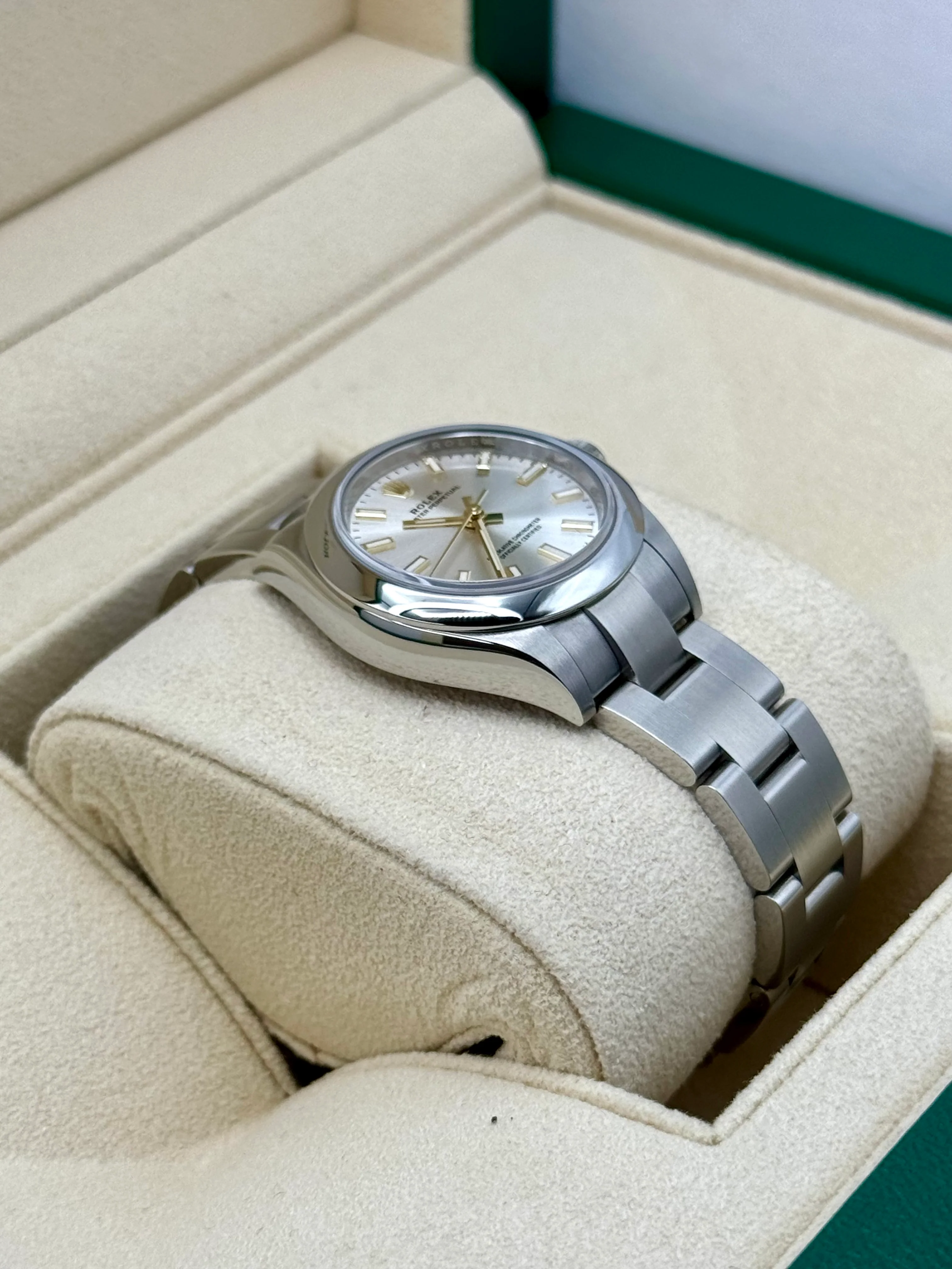 NEW 2024 Rolex Oyster Perpetual 28mm 276200 Silver Dial - Image 6