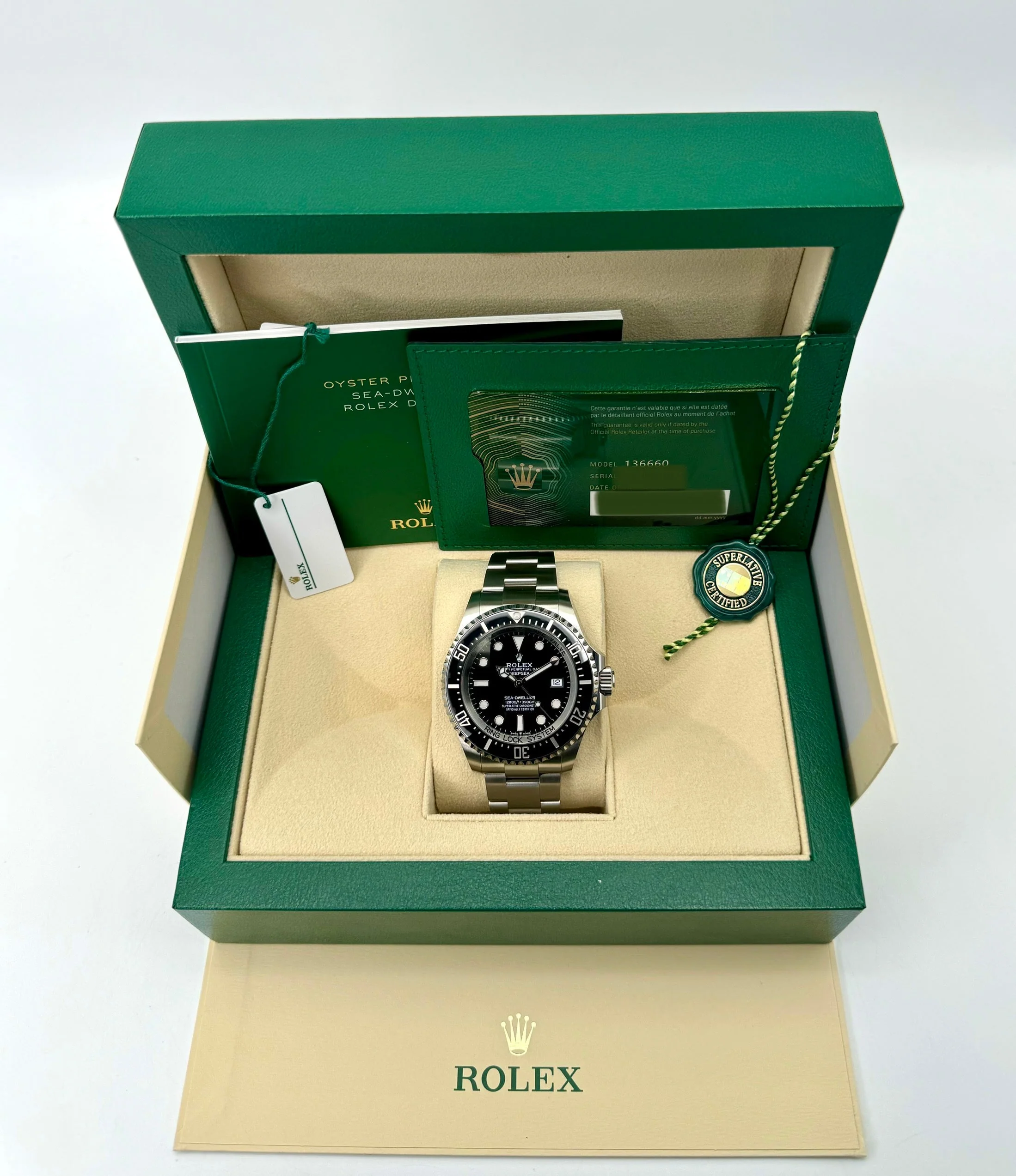 NEW 2024 Rolex Deepsea 44mm 136660 Stainless Steel Black Dial - Image 11
