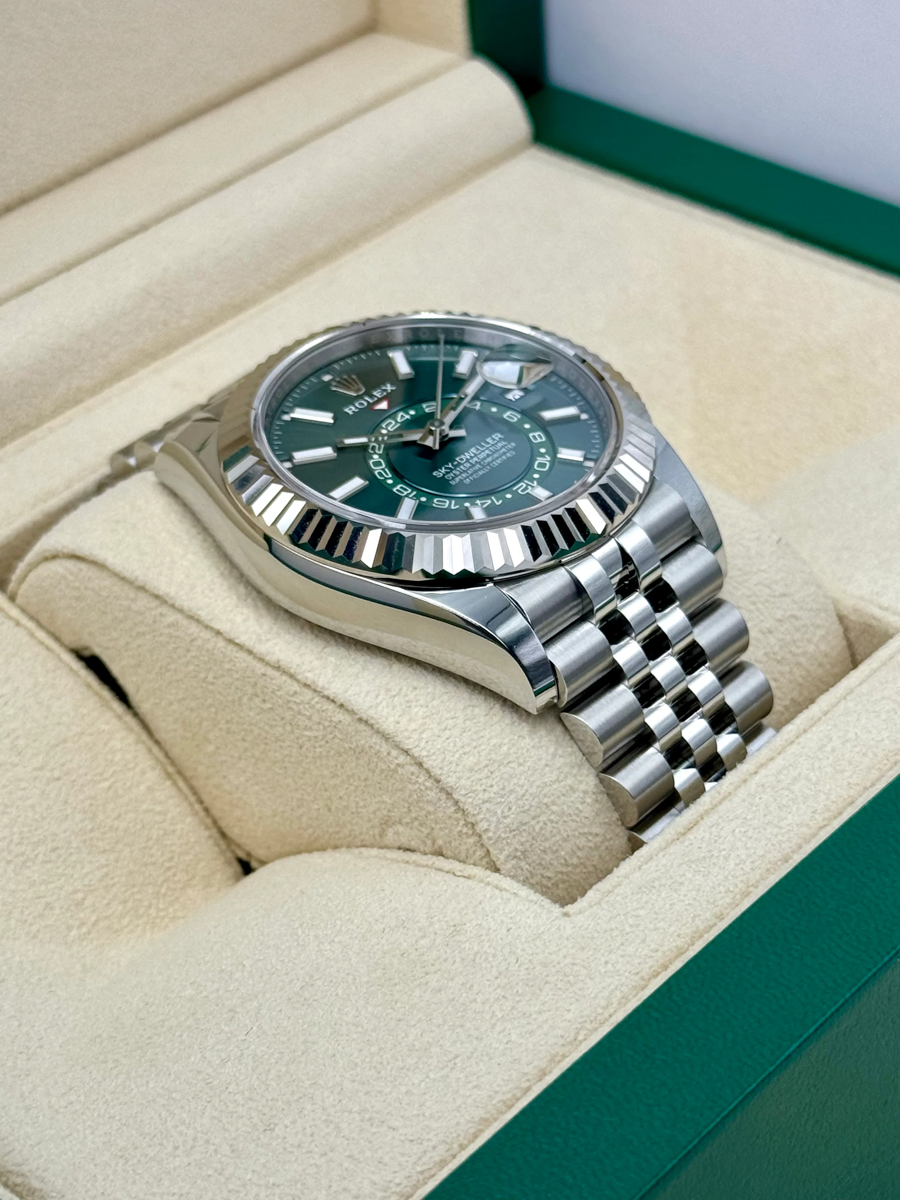 NEW 2024 Rolex Sky-Dweller 42mm 336934 Jubilee Mint Green Dial - Image 6