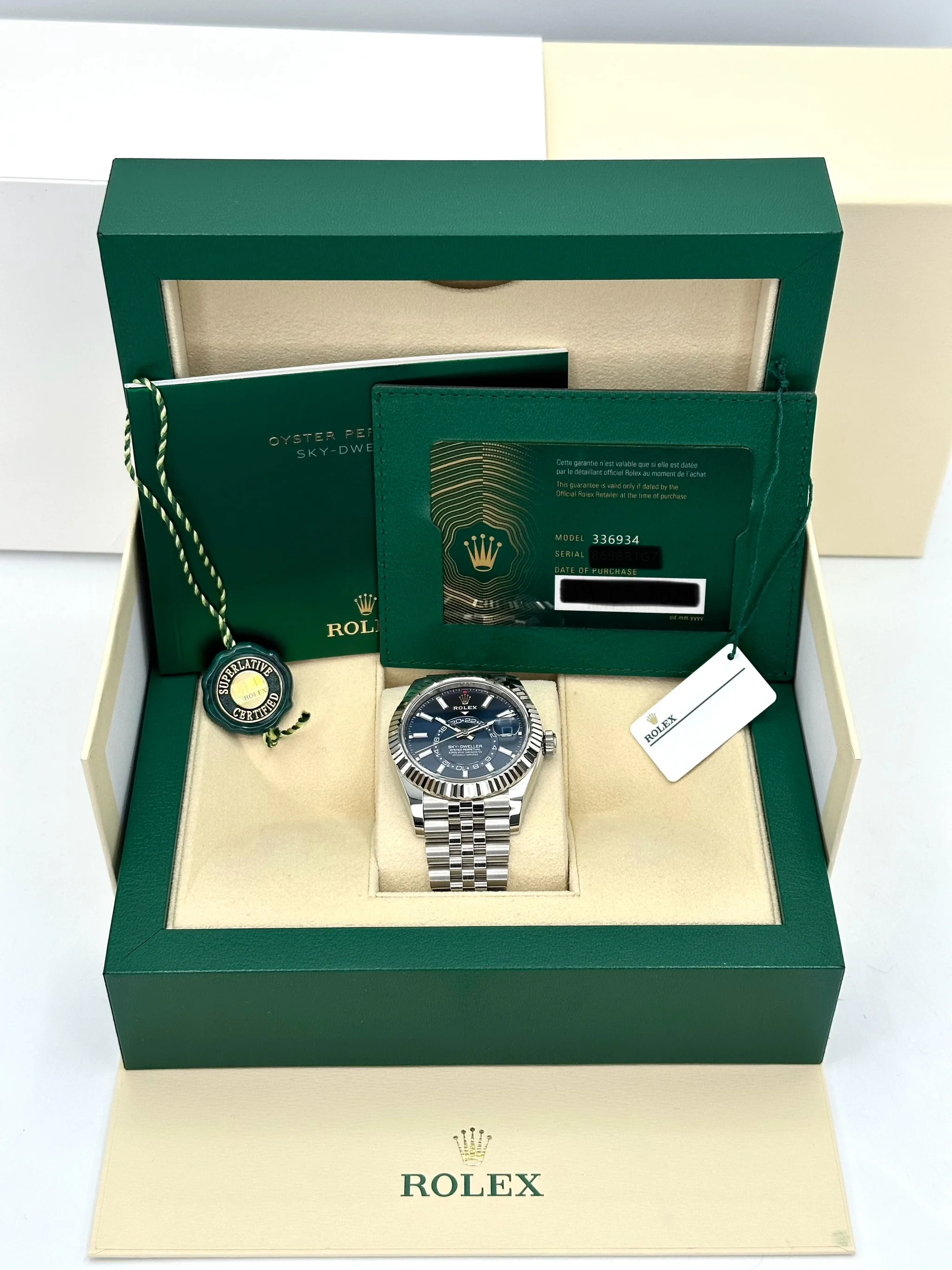 NEW 2024 Rolex Sky-Dweller 42mm 336934 Jubilee Blue Dial - Image 12