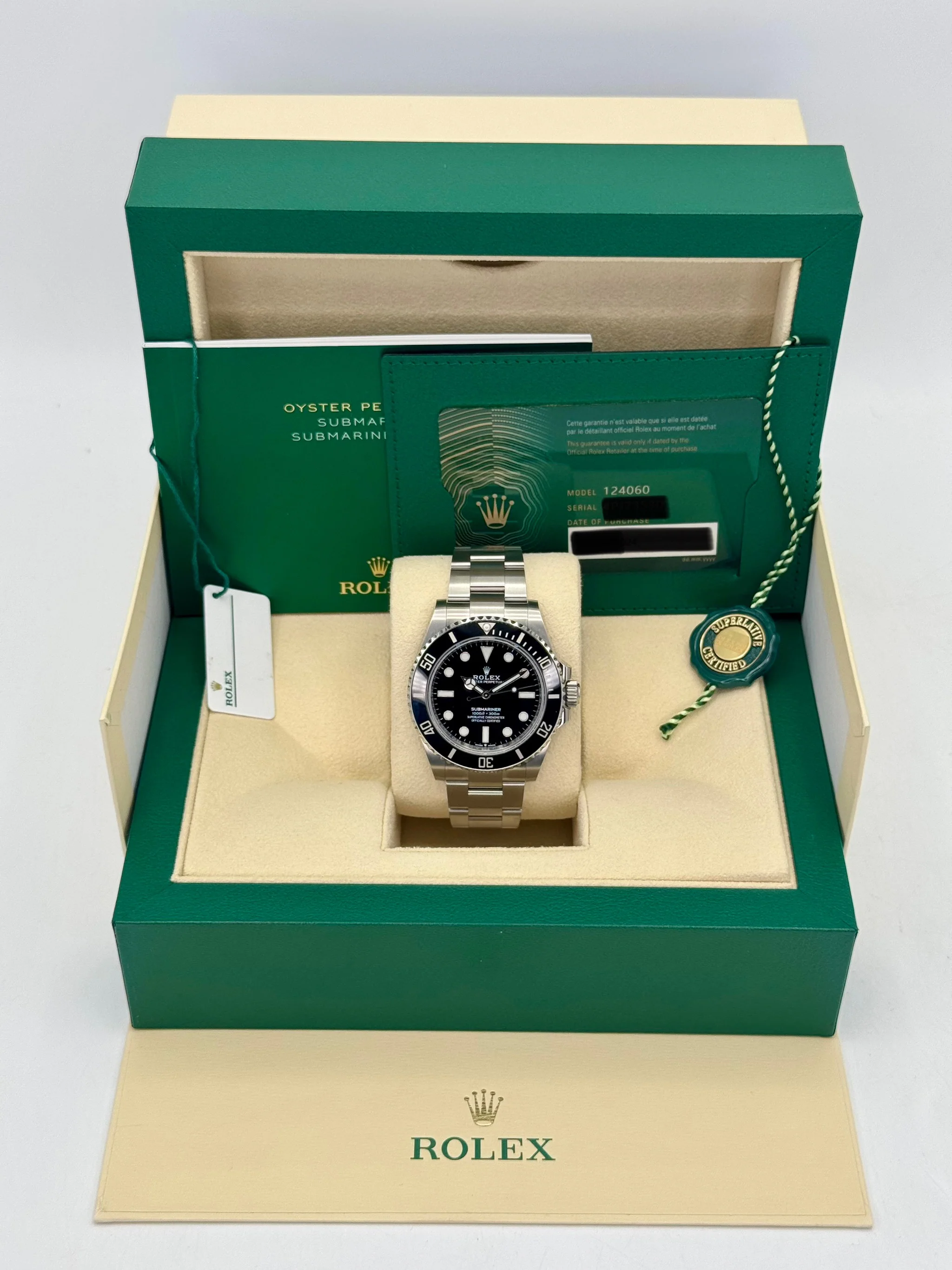 NEW 2024 Rolex Submariner 41mm 124060 Stainless Steel Black Dial - Image 10