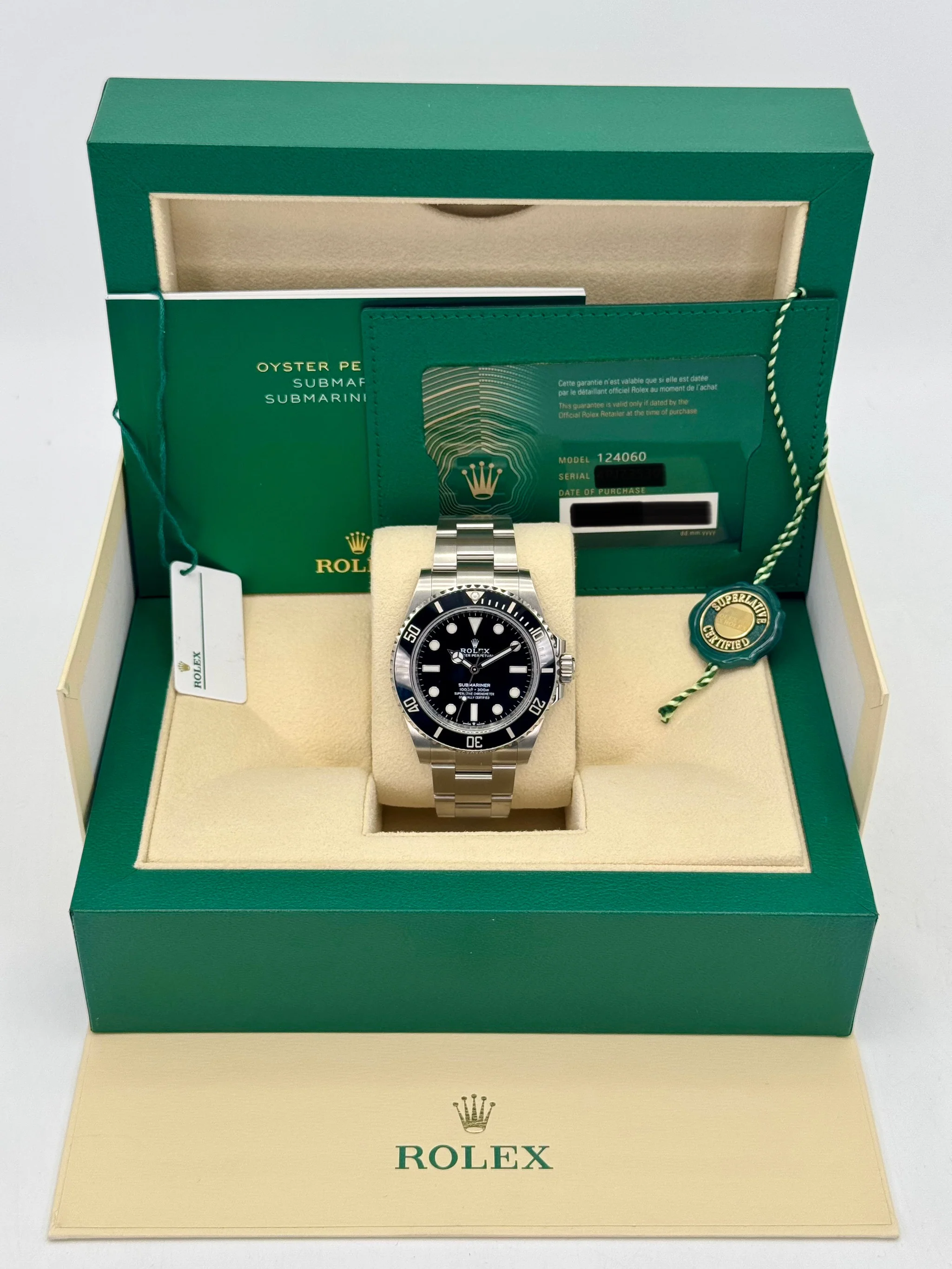 NEW 2024 Rolex Submariner 41mm 124060 Stainless Steel Black Dial - Image 9