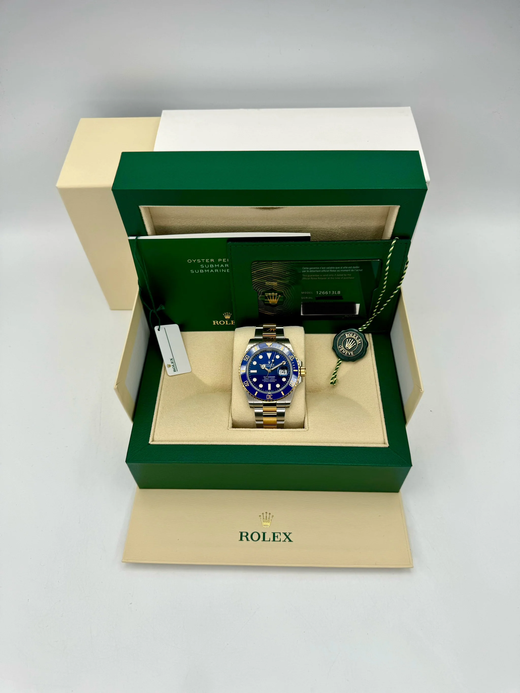NEW 2024 Rolex Submariner "Bluesy" 41mm 126613LB Two-Tone Blue Dial - Image 12