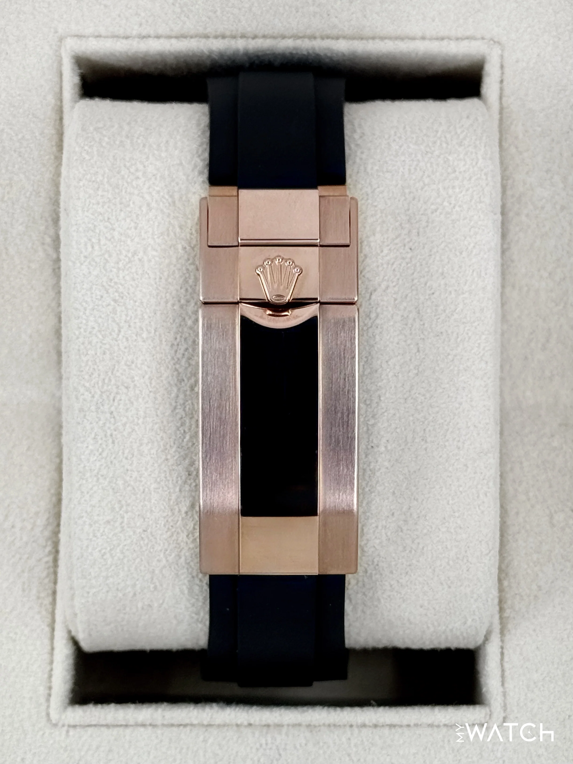 NEW 2024 Rolex Yacht-Master 40mm 126655 Rose Gold Oysterflex Black Dial - Image 2