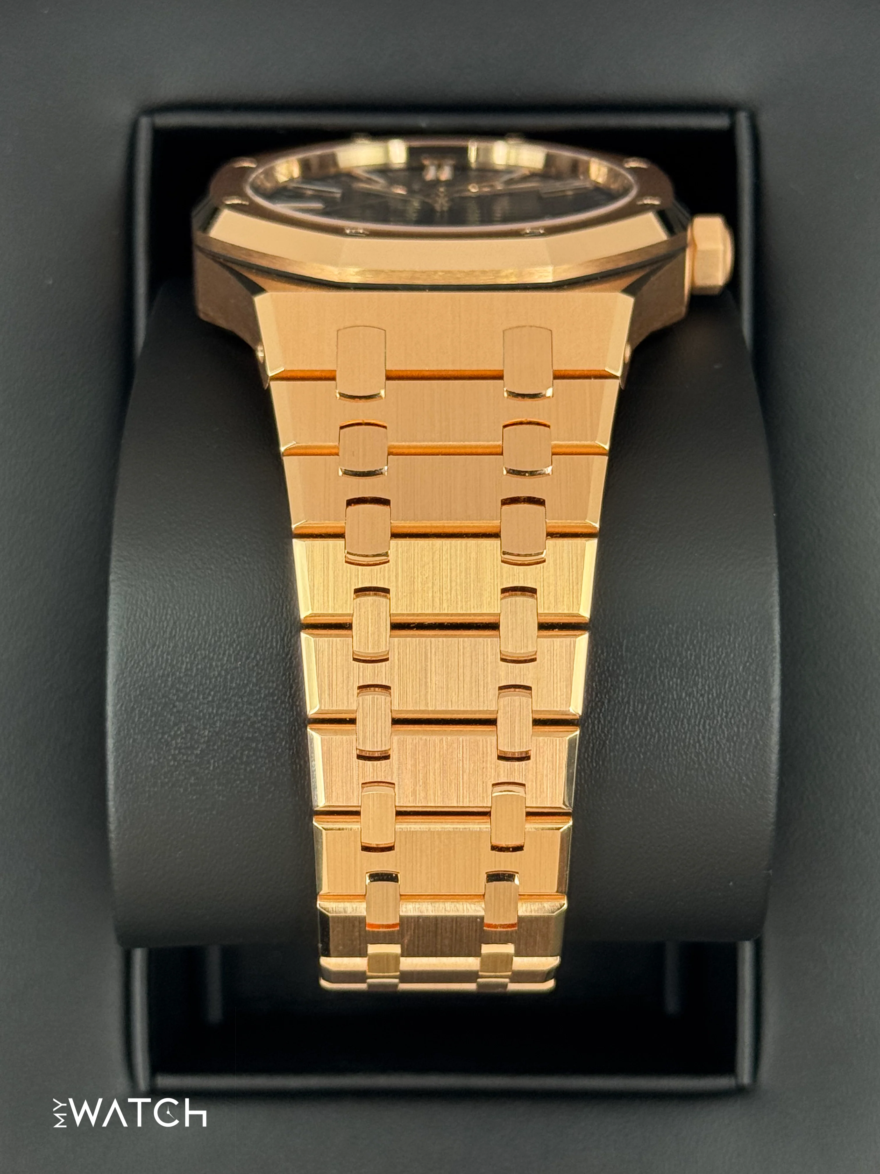 NEW 2025 Audemars Piguet Royal Oak 41mm 15510OR Rose Gold Blue Dial - Image 3