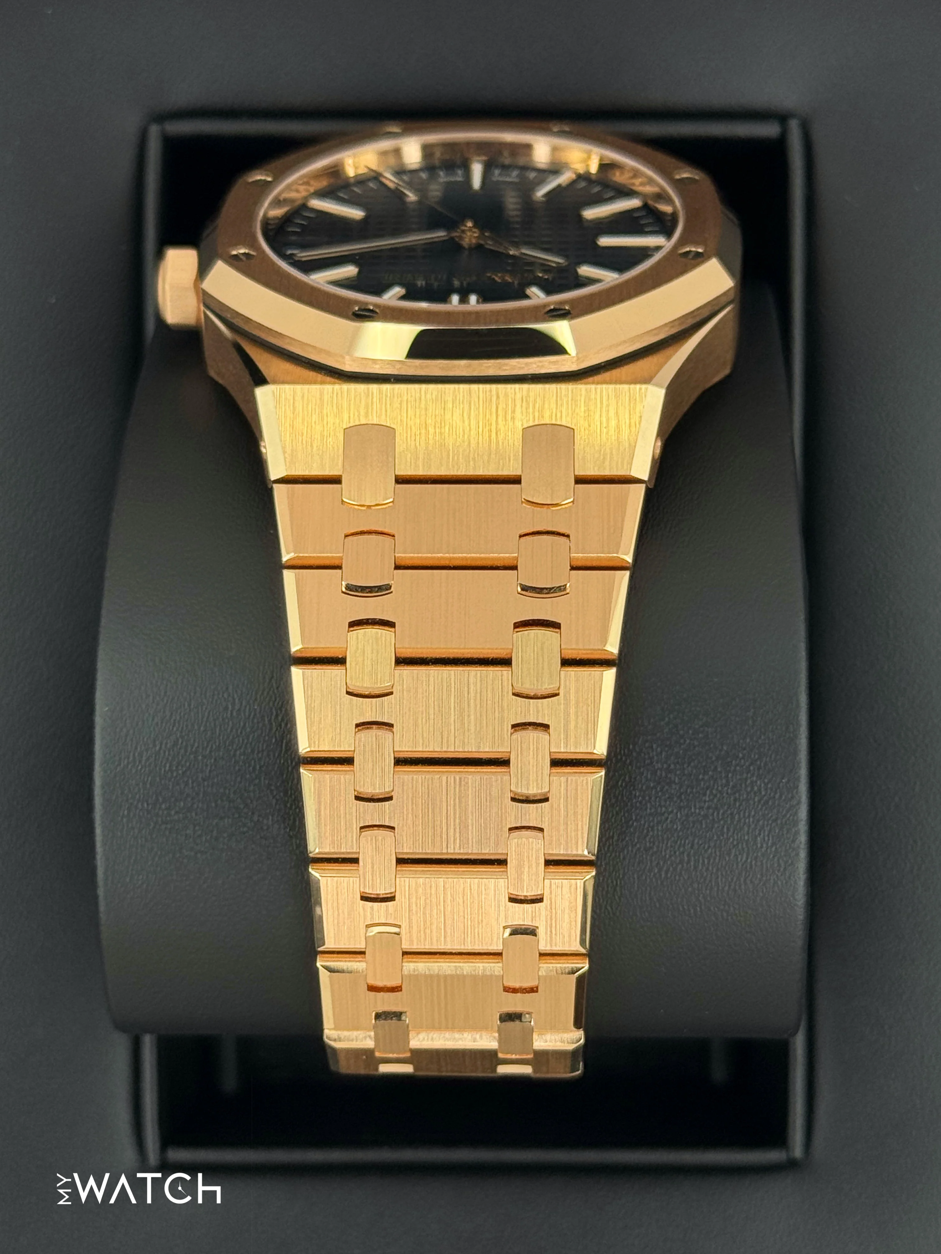 NEW 2025 Audemars Piguet Royal Oak 41mm 15510OR Rose Gold Blue Dial - Image 4