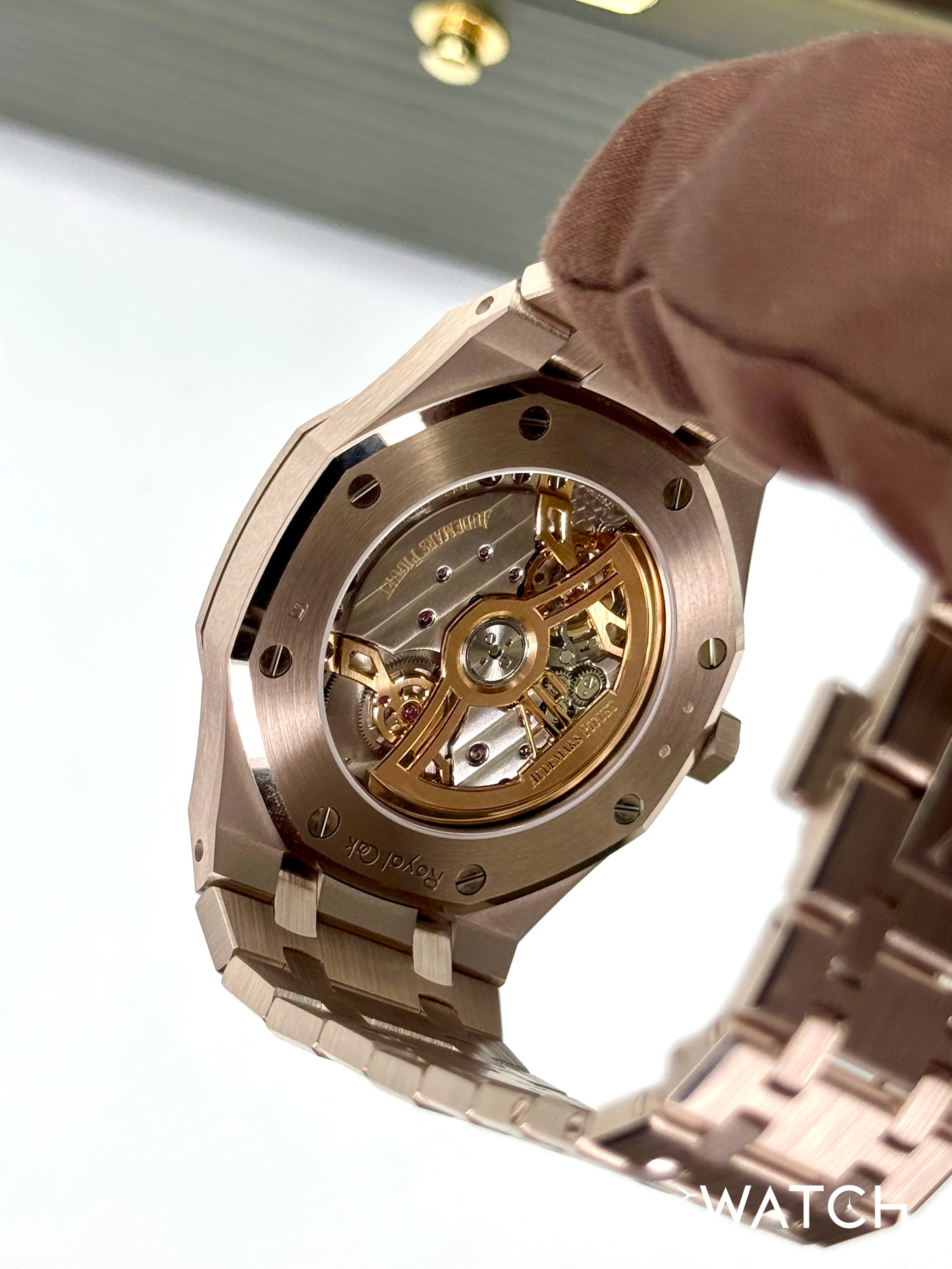 NEW 2025 Audemars Piguet Royal Oak 41mm 26674SG 18kt Sand Gold Perpetual Calendar - Image 10