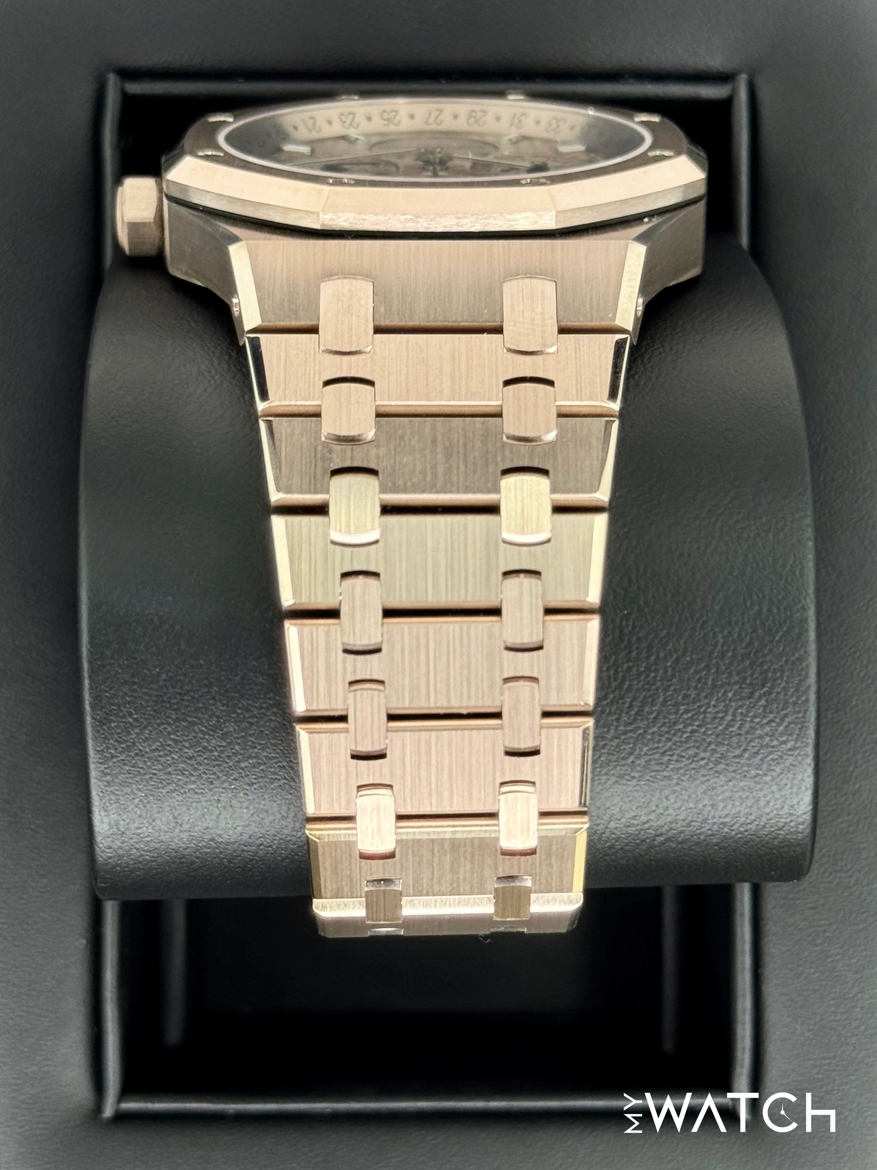NEW 2025 Audemars Piguet Royal Oak 41mm 26674SG 18kt Sand Gold Perpetual Calendar - Image 4